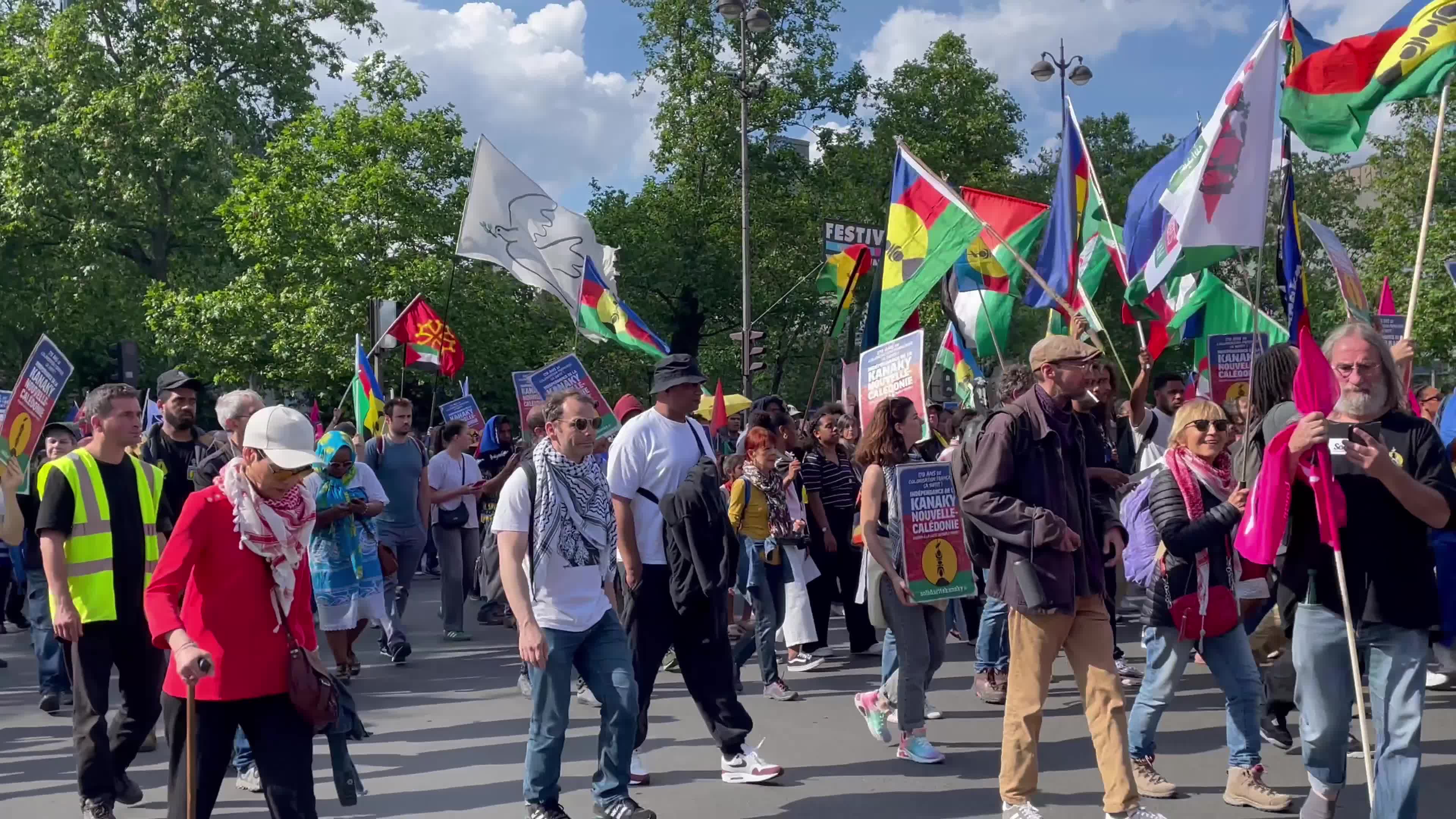 Kanak demonstration in Paris, France