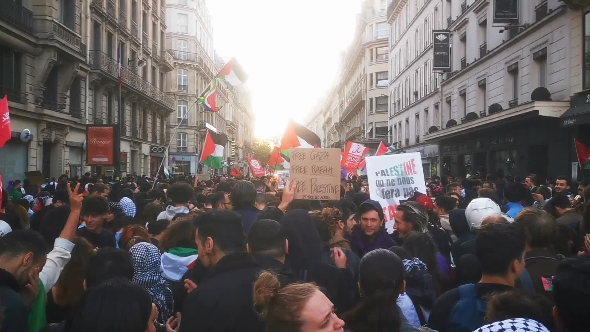Pro Palestine Rally In Paris, France