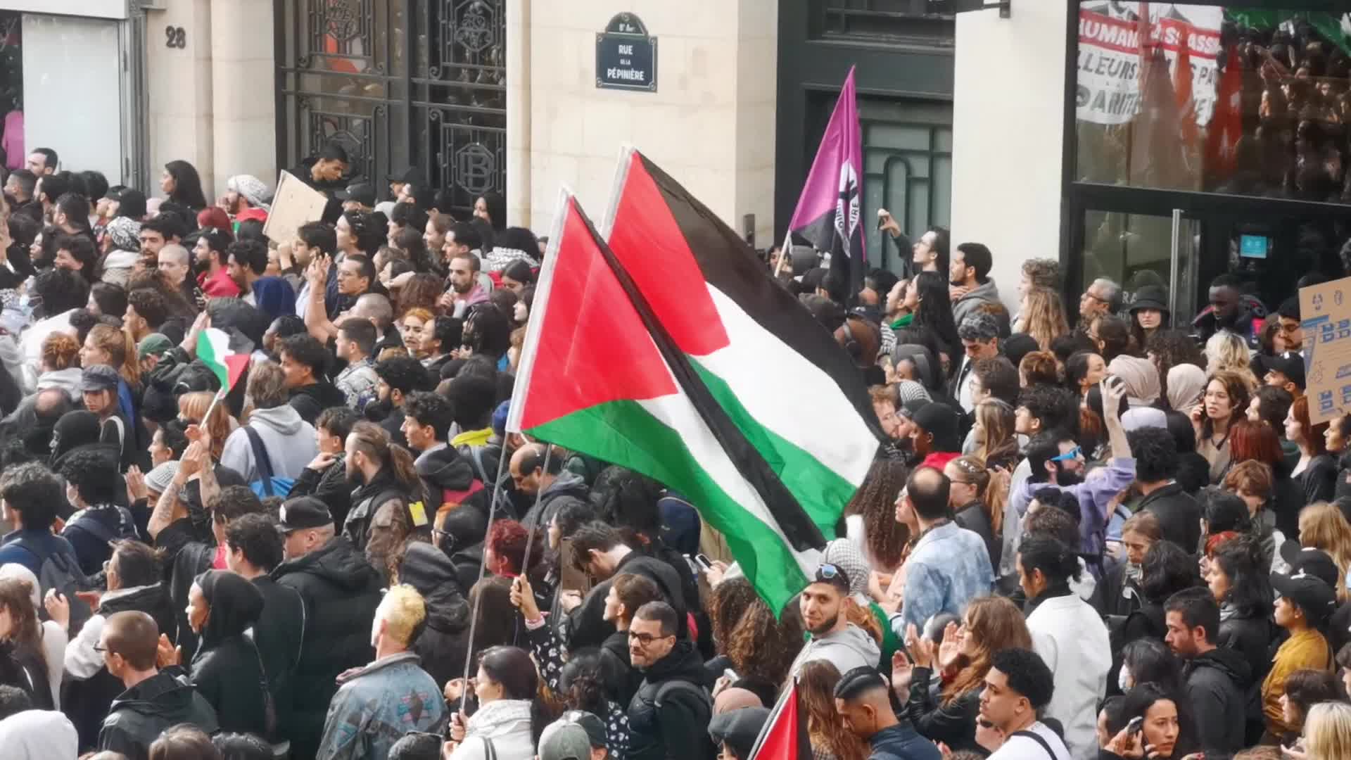 Pro Palestine Rally In Paris, France