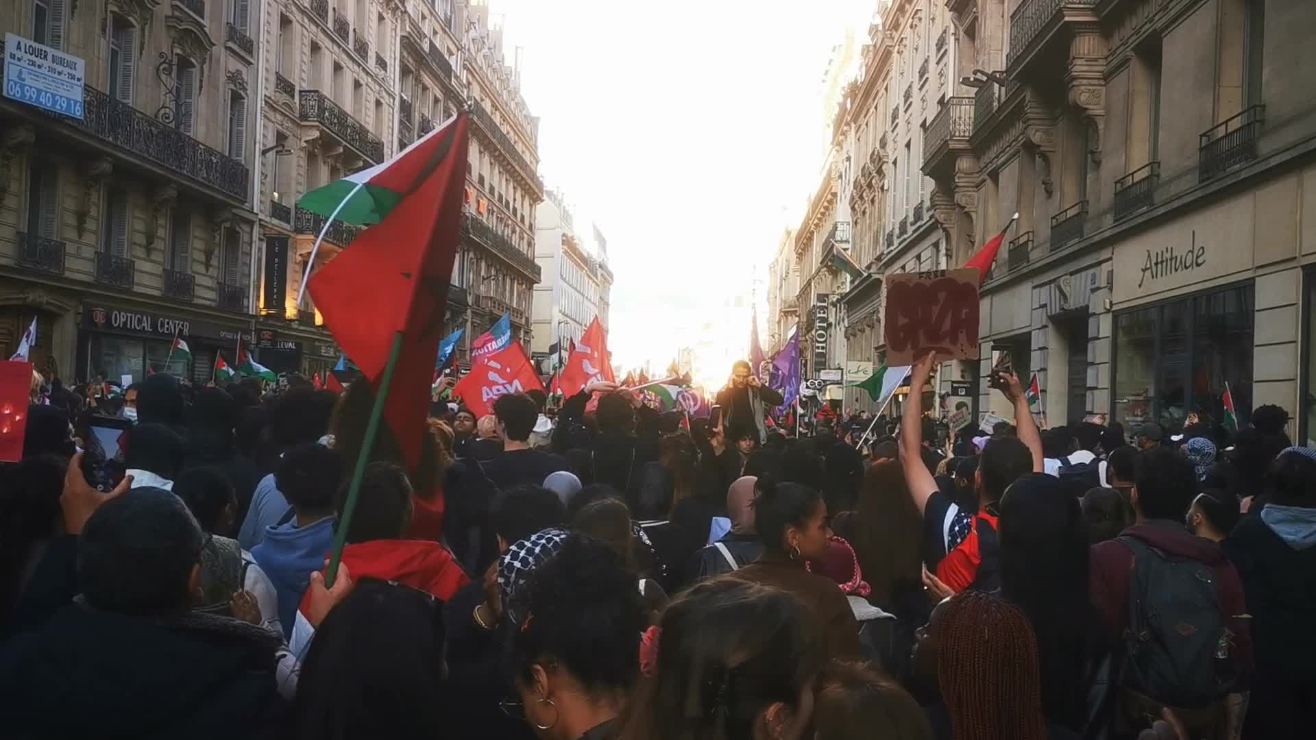 Pro Palestine Rally In Paris, France