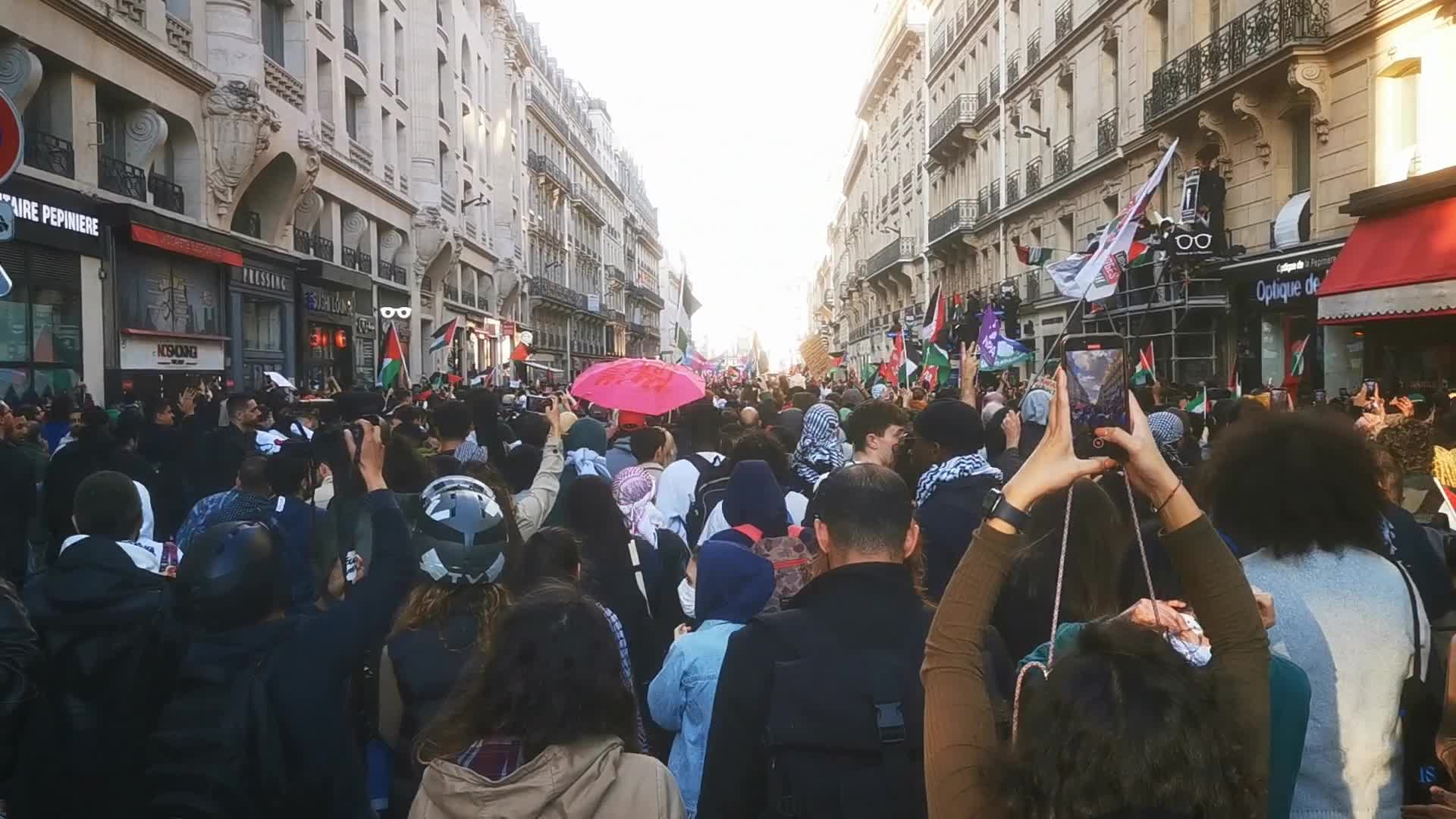 Pro Palestine Rally In Paris, France