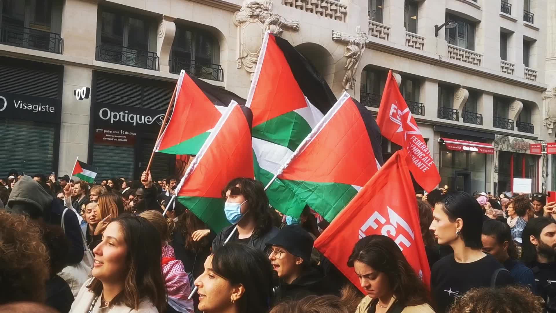 Pro Palestine Rally In Paris, France