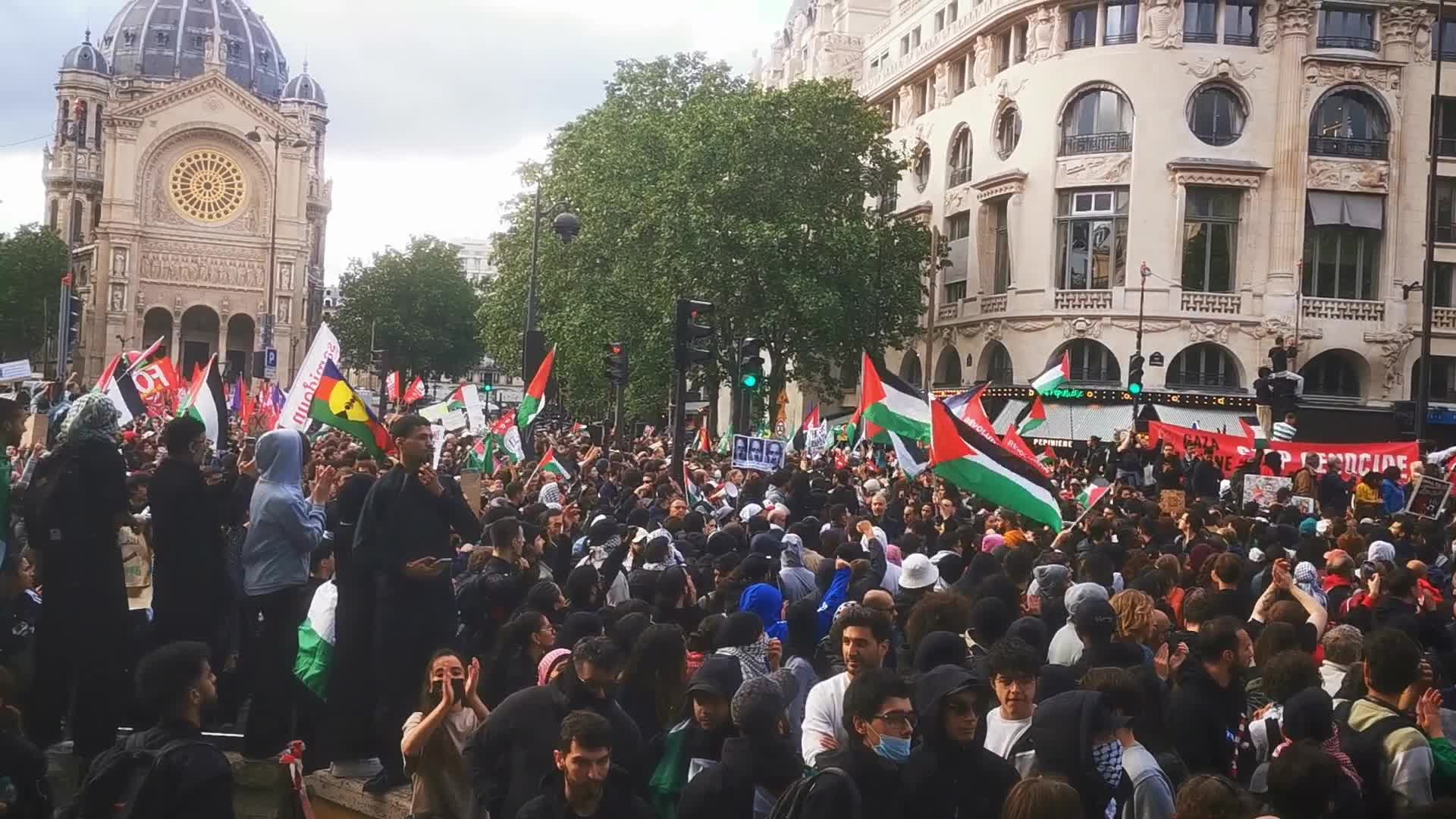 Pro Palestine Rally In Paris, France