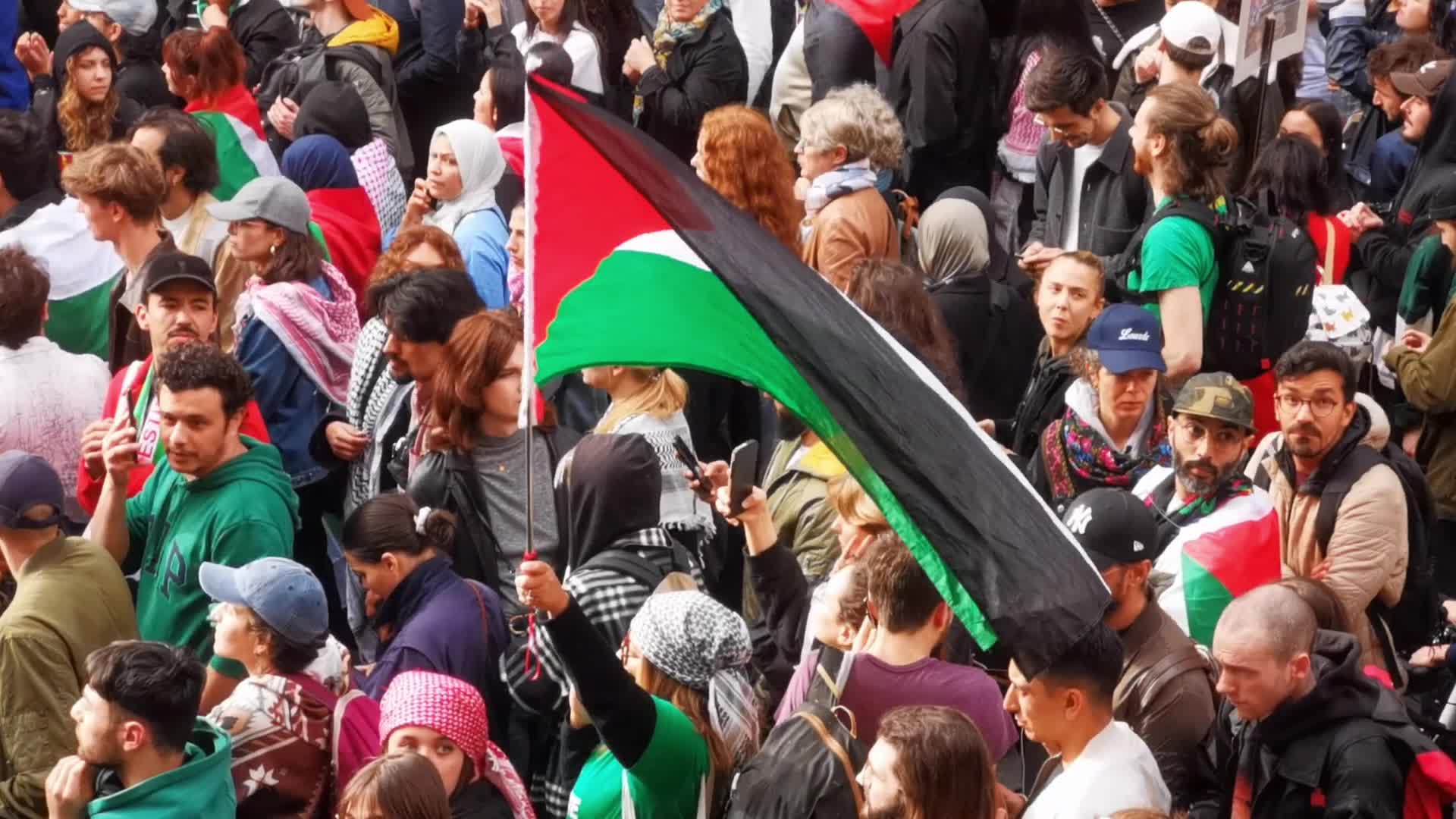 Pro Palestine Rally In Paris, France