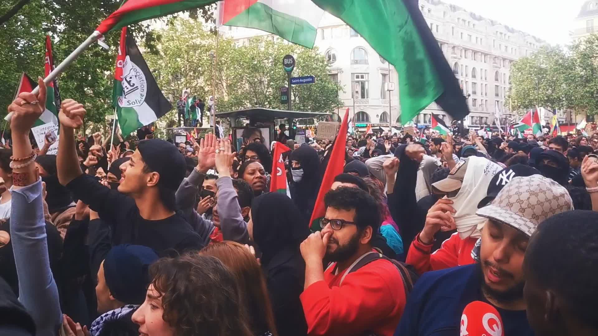 Pro Palestine Rally In Paris, France