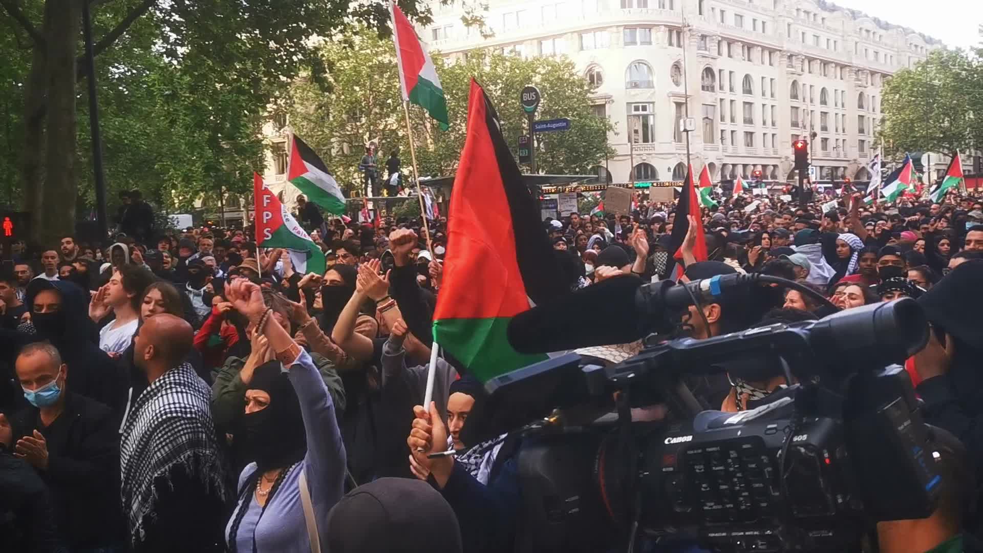 Pro Palestine Rally In Paris, France