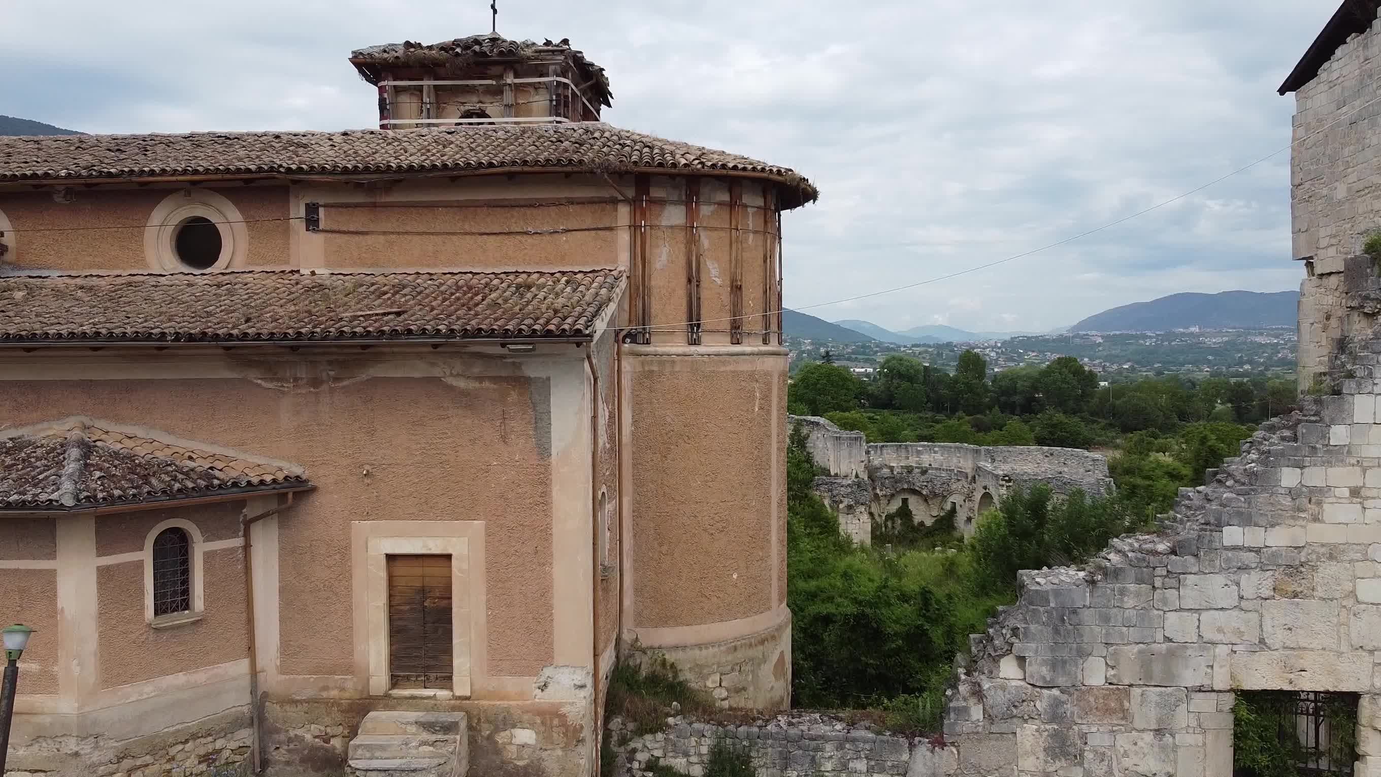 Drone View Of Antica Cattedrale di San Massimo