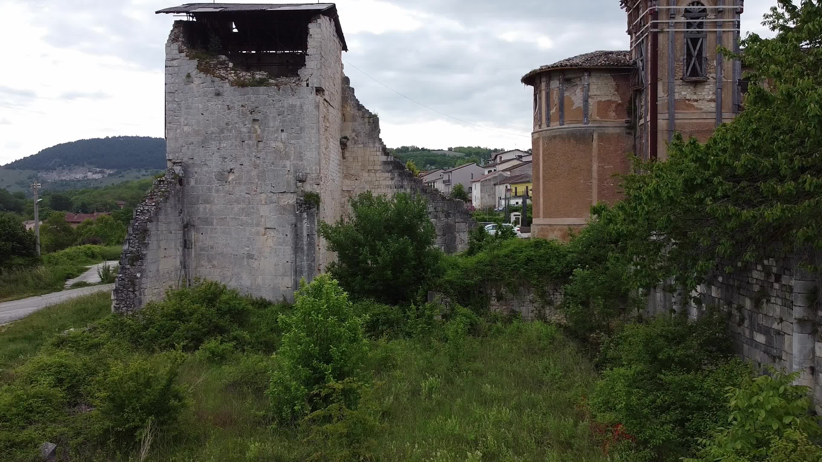 Drone View Of Antica Cattedrale di San Massimo