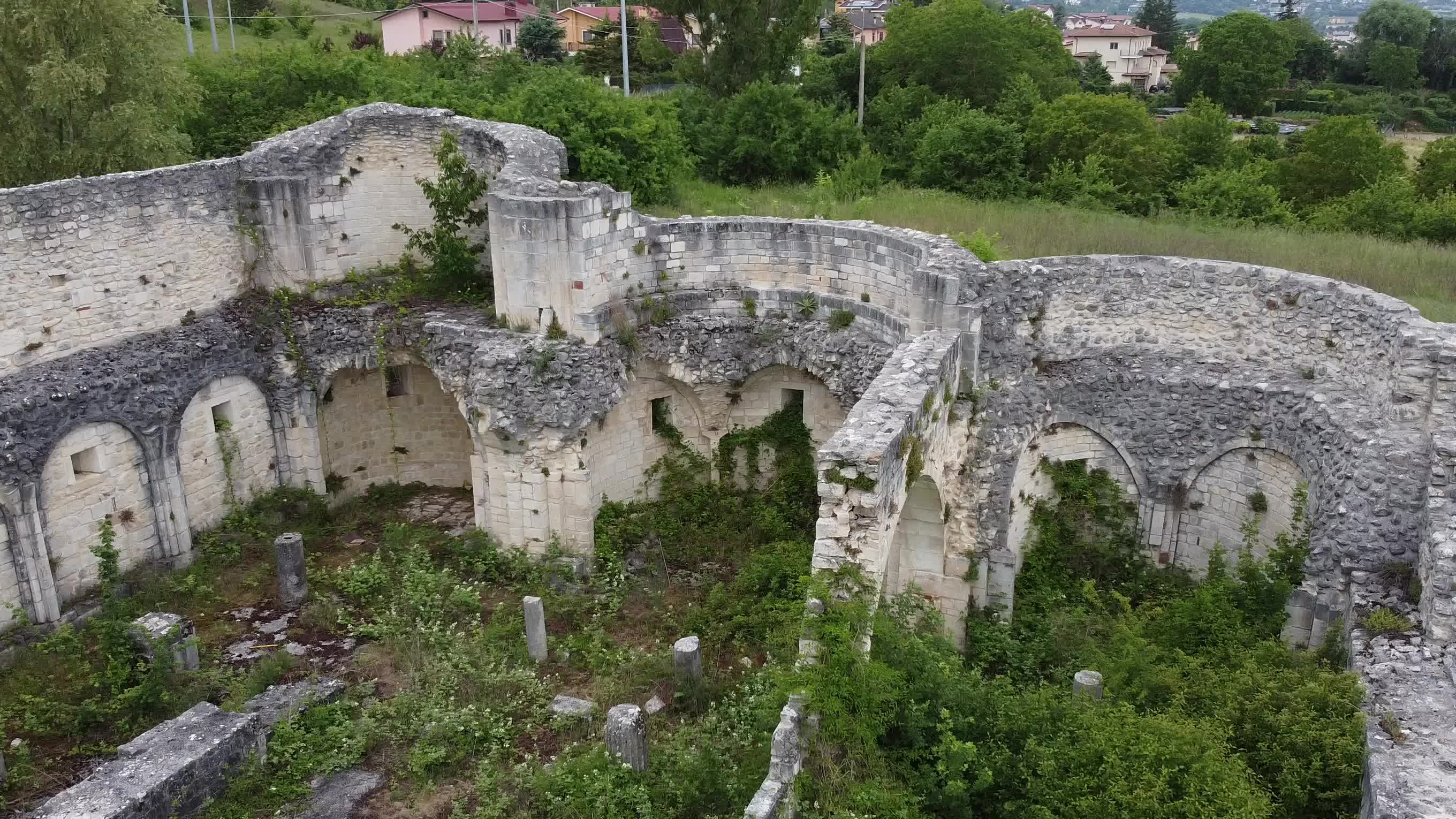 Drone View Of Antica Cattedrale di San Massimo