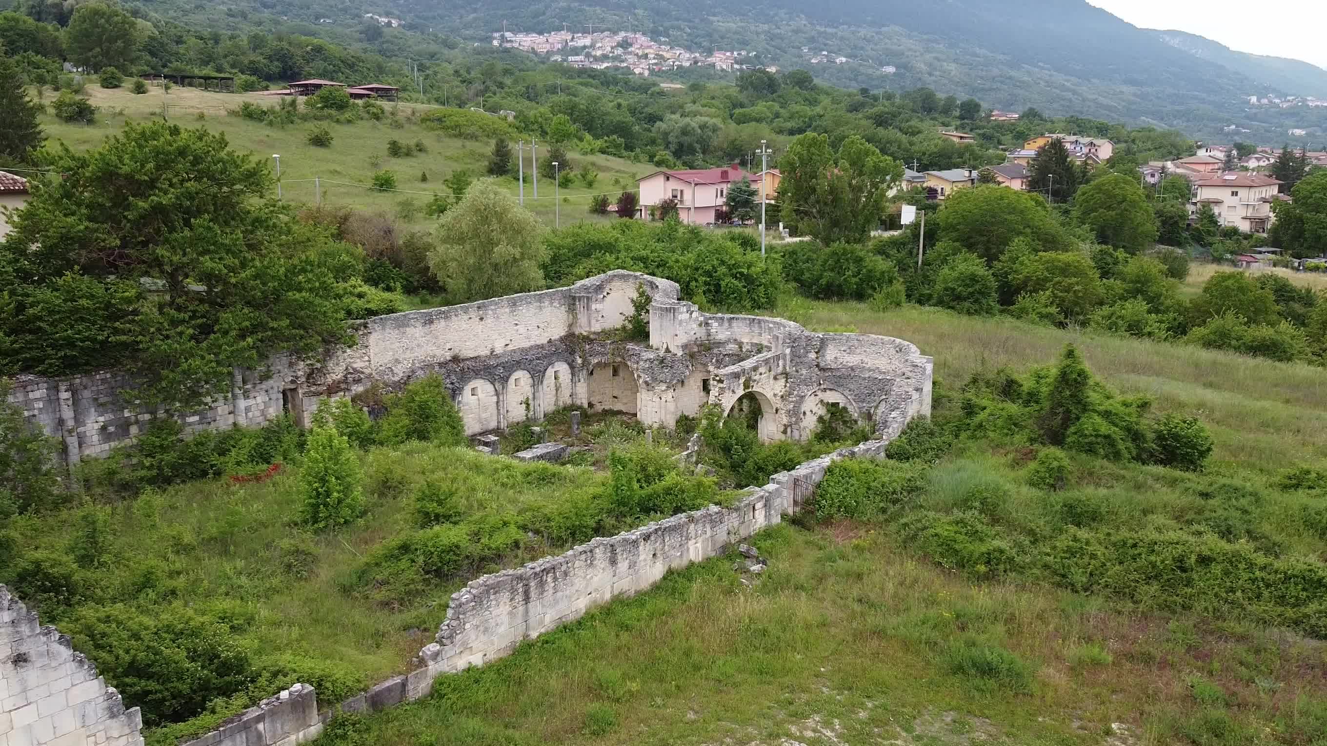 Drone View Of Antica Cattedrale di San Massimo
