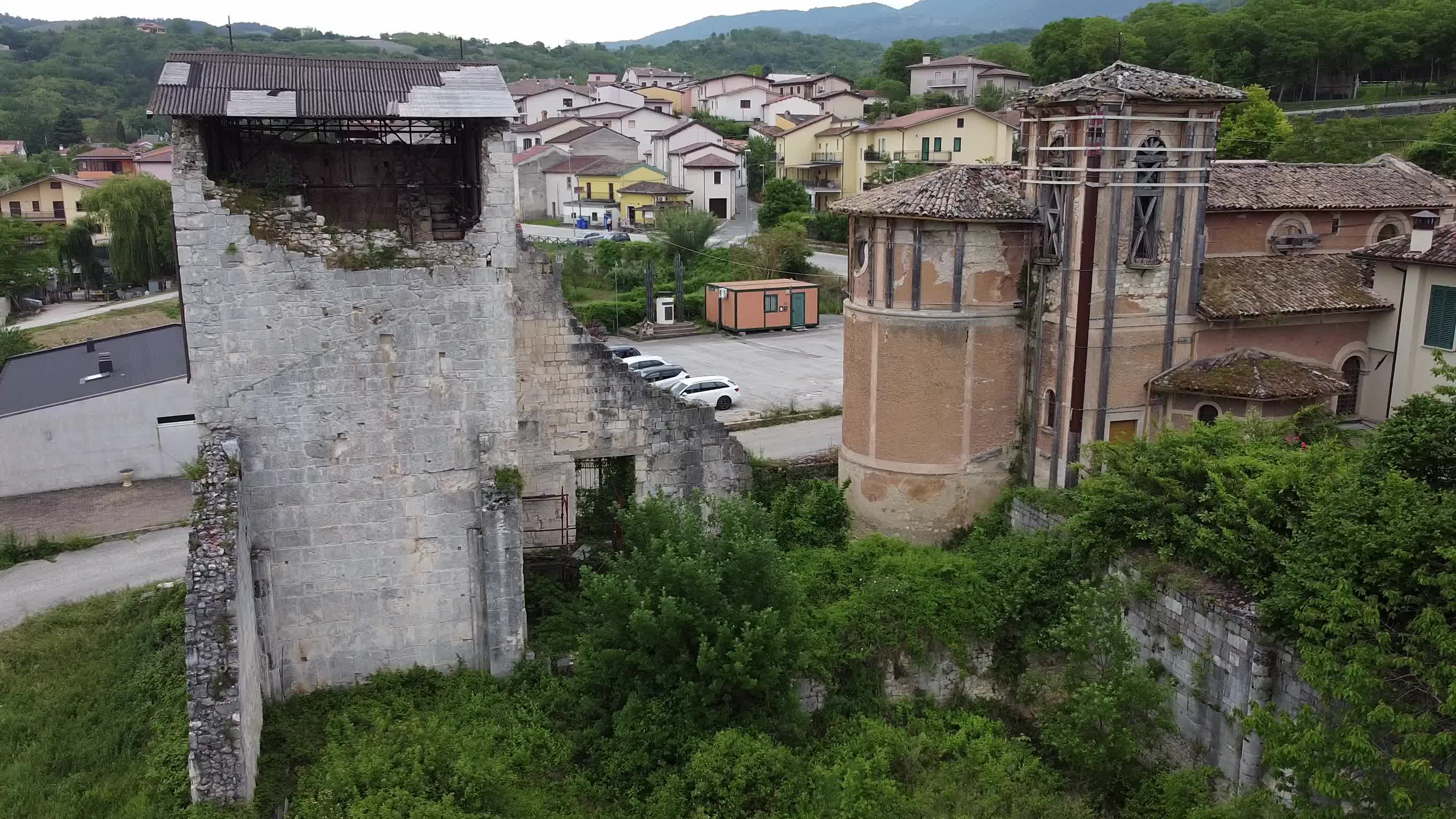 Drone View Of Antica Cattedrale di San Massimo