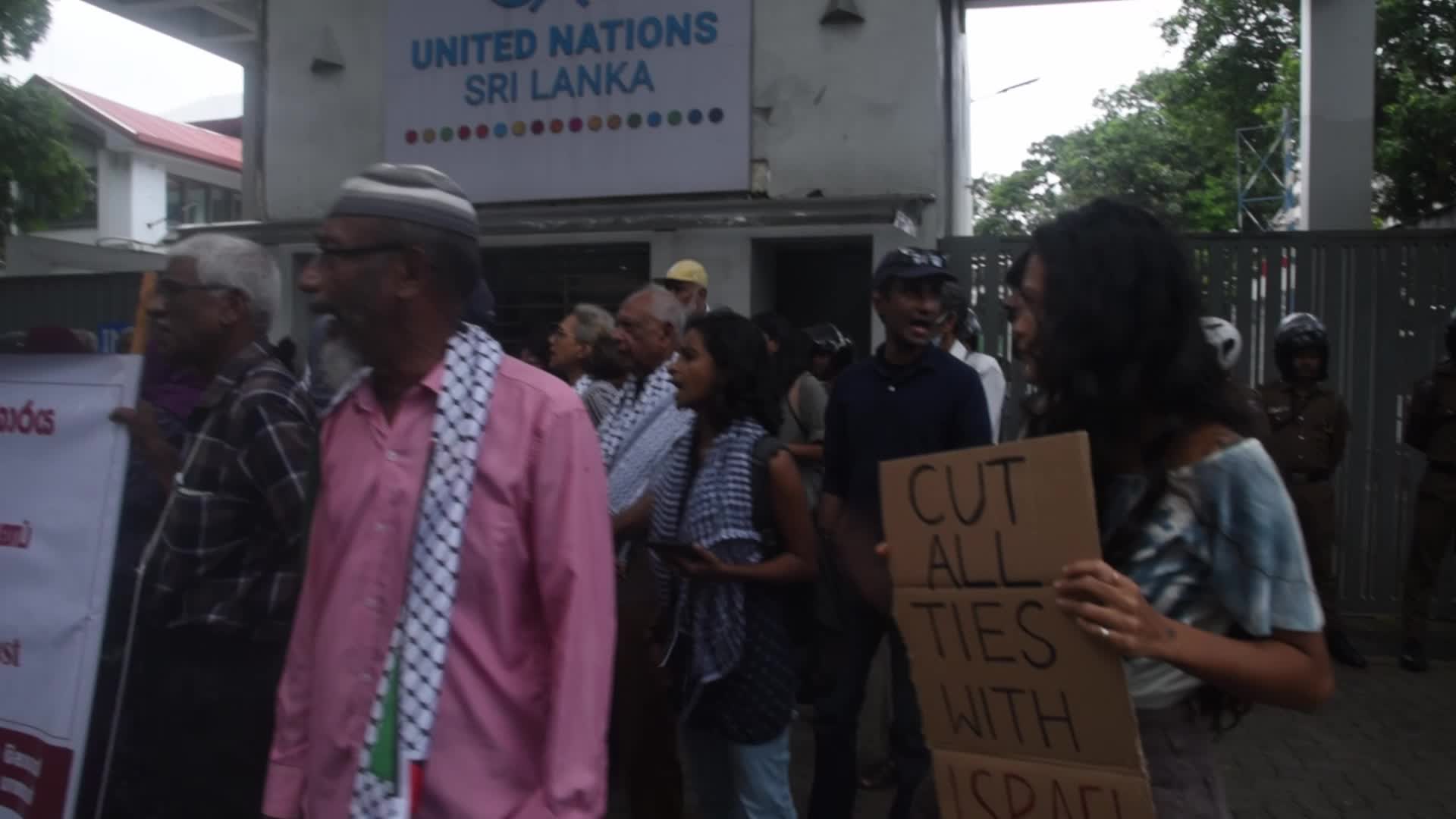 Sri Lankan Activists Protest in Solidarity with Palestine