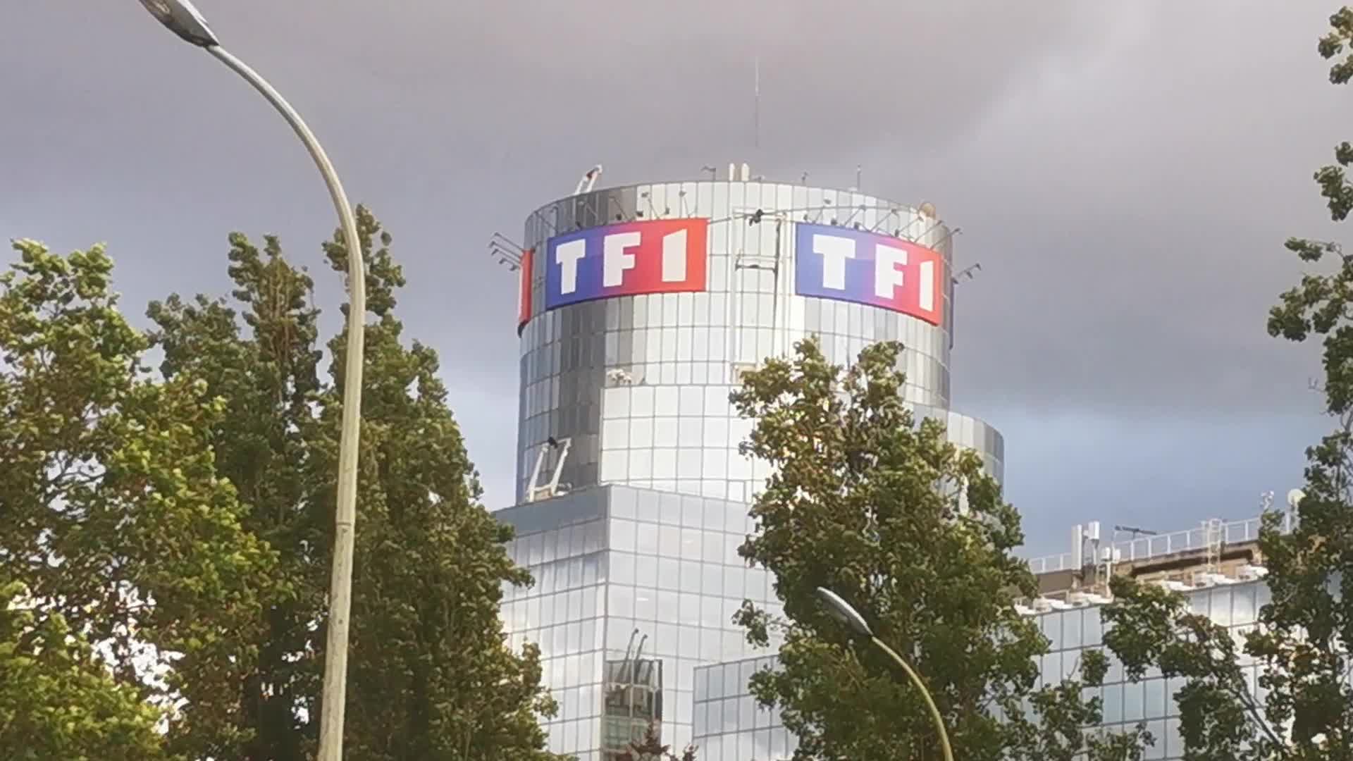 Pro-Palestinian demonstration in front of TF1 TV station in Paris