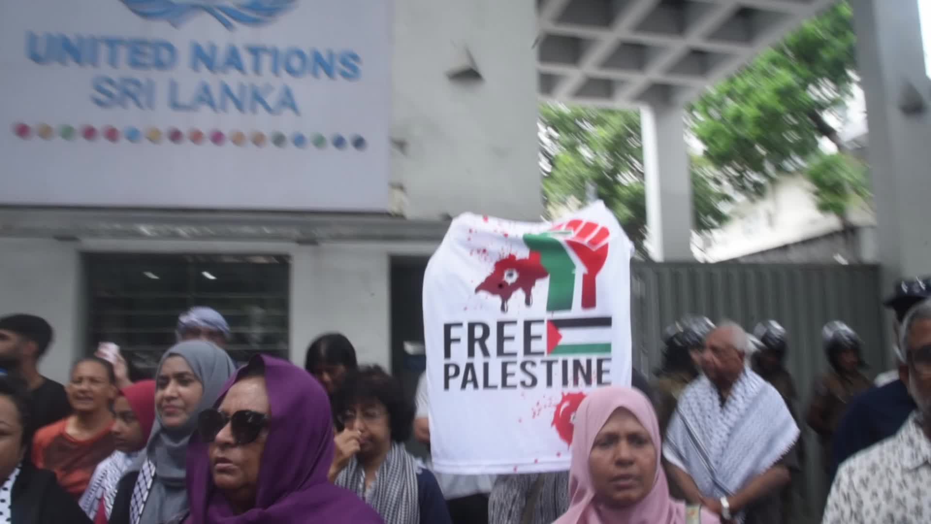 Sri Lankan Activists Protest in Solidarity with Palestine