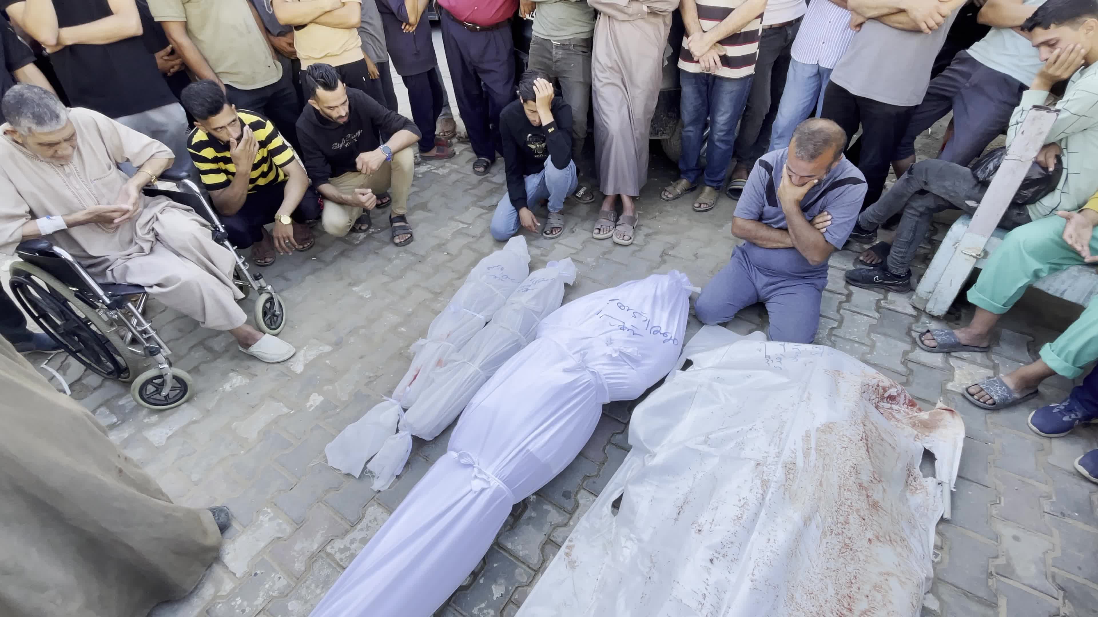 Funeral for people died in Israeli Airstrike Amid Hamas-Israel Conflict
