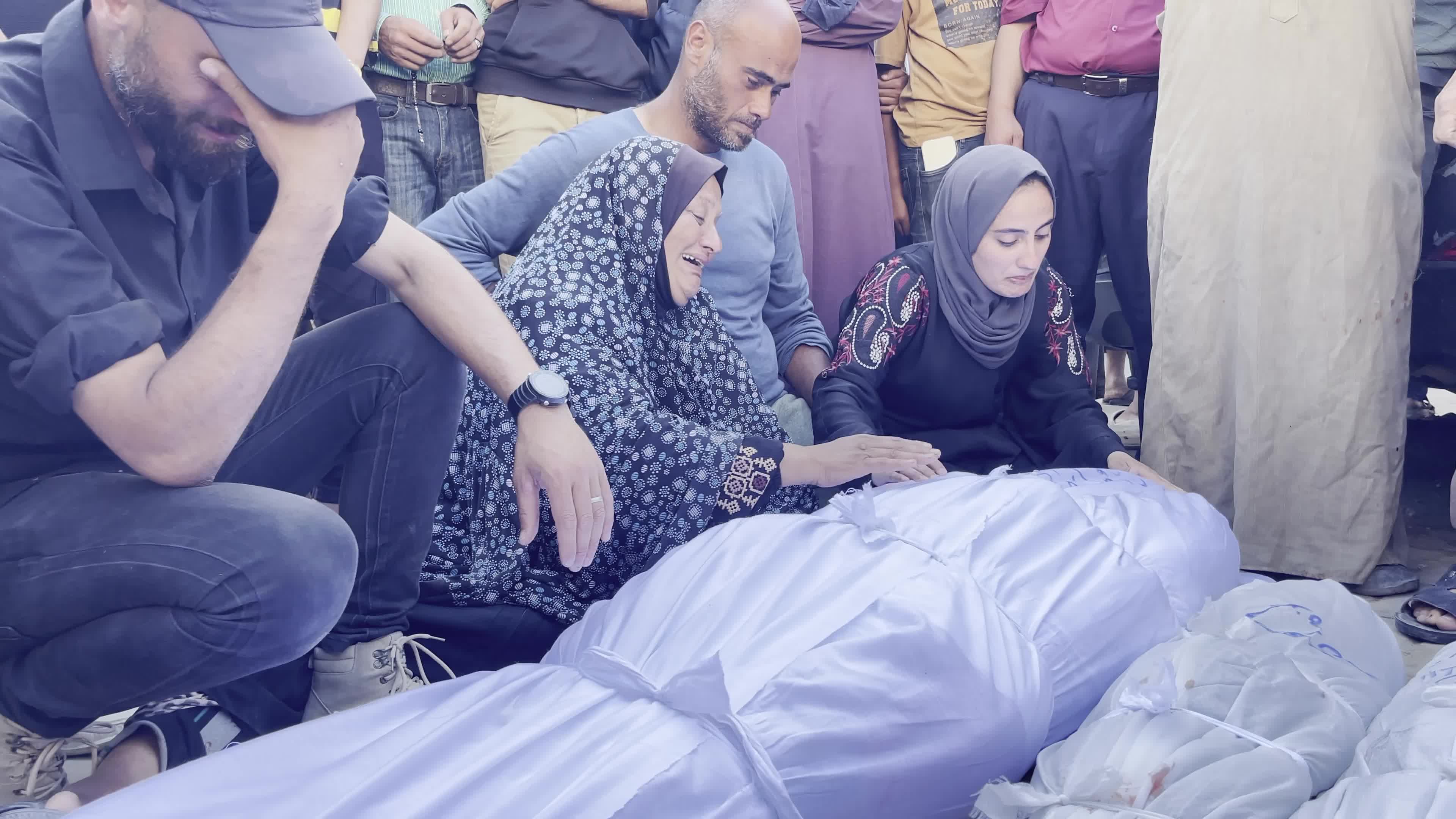 Funeral for people died in Israeli Airstrike Amid Hamas-Israel Conflict