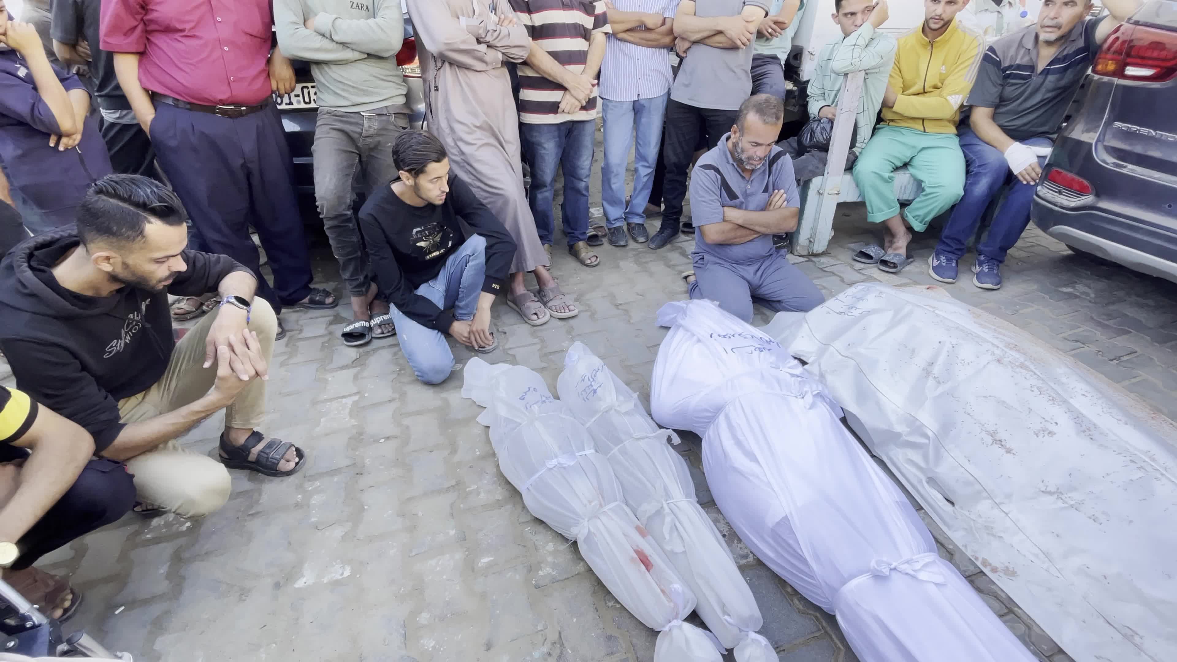 Funeral for people died in Israeli Airstrike Amid Hamas-Israel Conflict