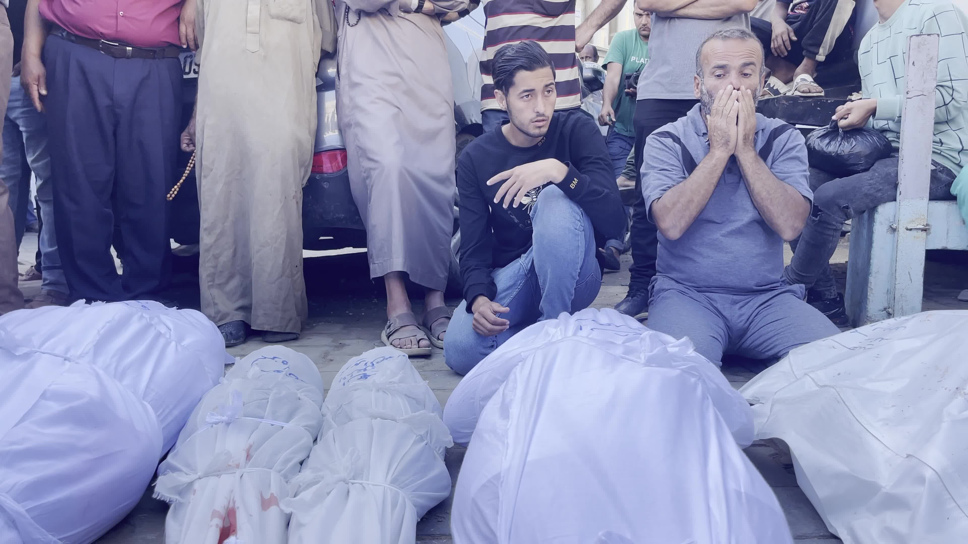 Funeral for people died in Israeli Airstrike Amid Hamas-Israel Conflict