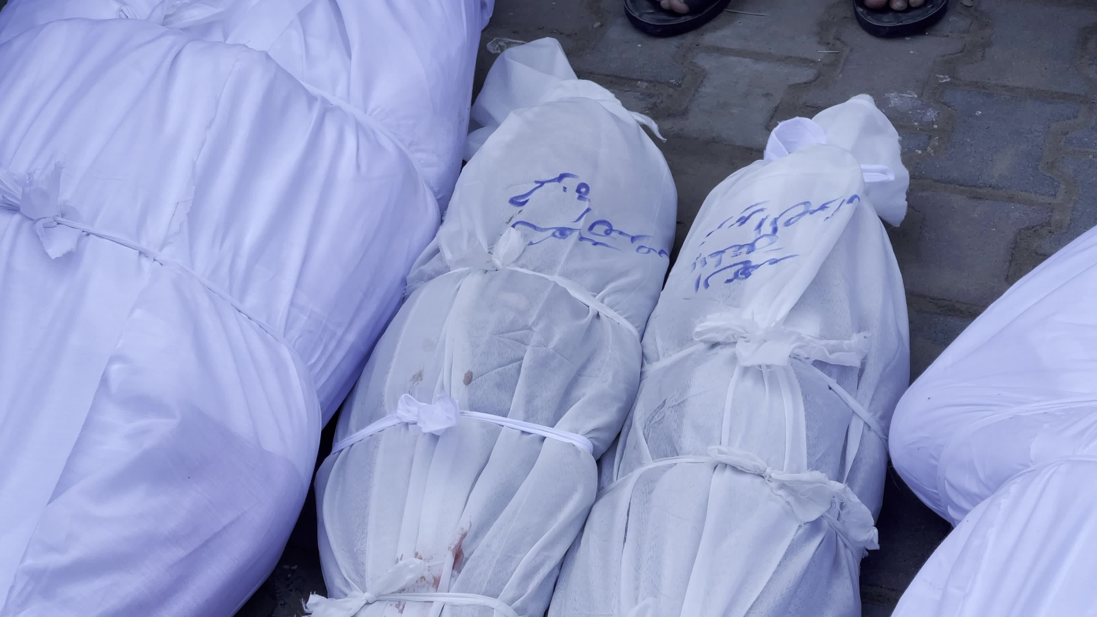 Funeral for people died in Israeli Airstrike Amid Hamas-Israel Conflict