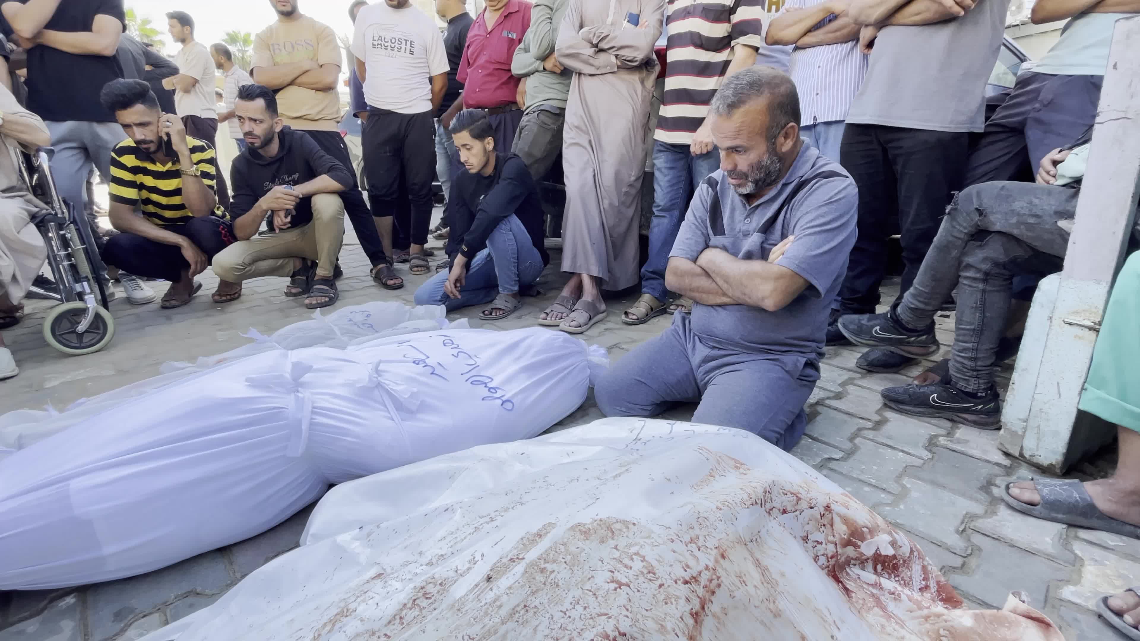 Funeral for people died in Israeli Airstrike Amid Hamas-Israel Conflict