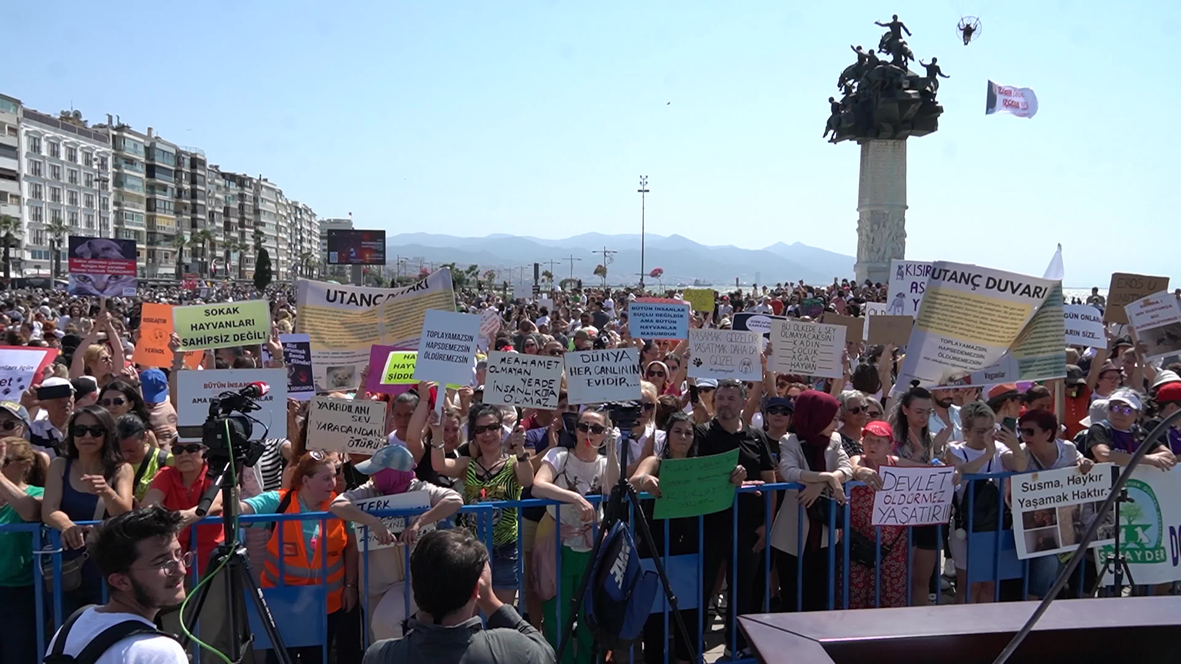 Animal rights activists held a rally across Turkey, Izmir - 02 Jun 2024