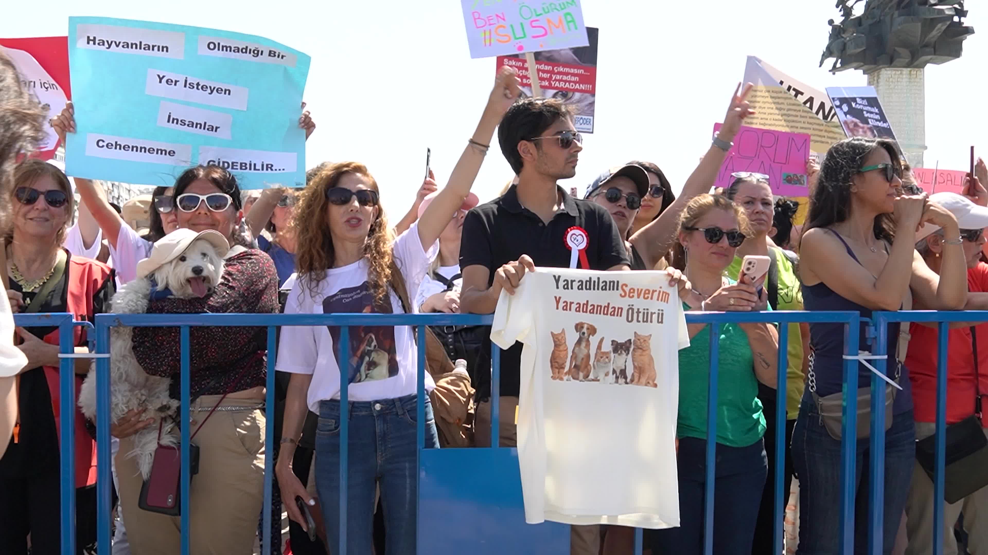 Animal rights activists held a rally across Turkey, Izmir - 02 Jun 2024
