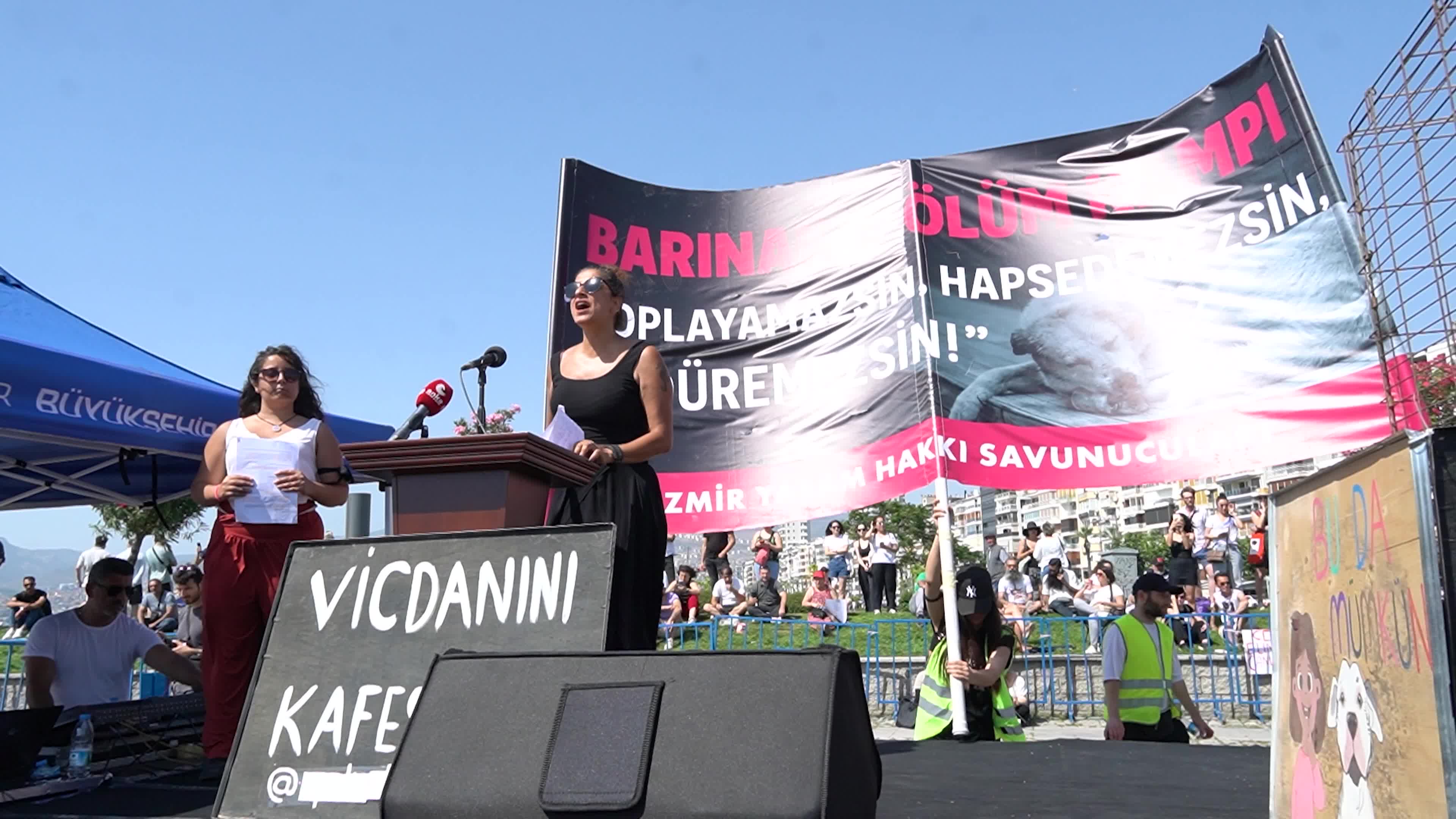 Animal rights activists held a rally across Turkey, Izmir - 02 Jun 2024