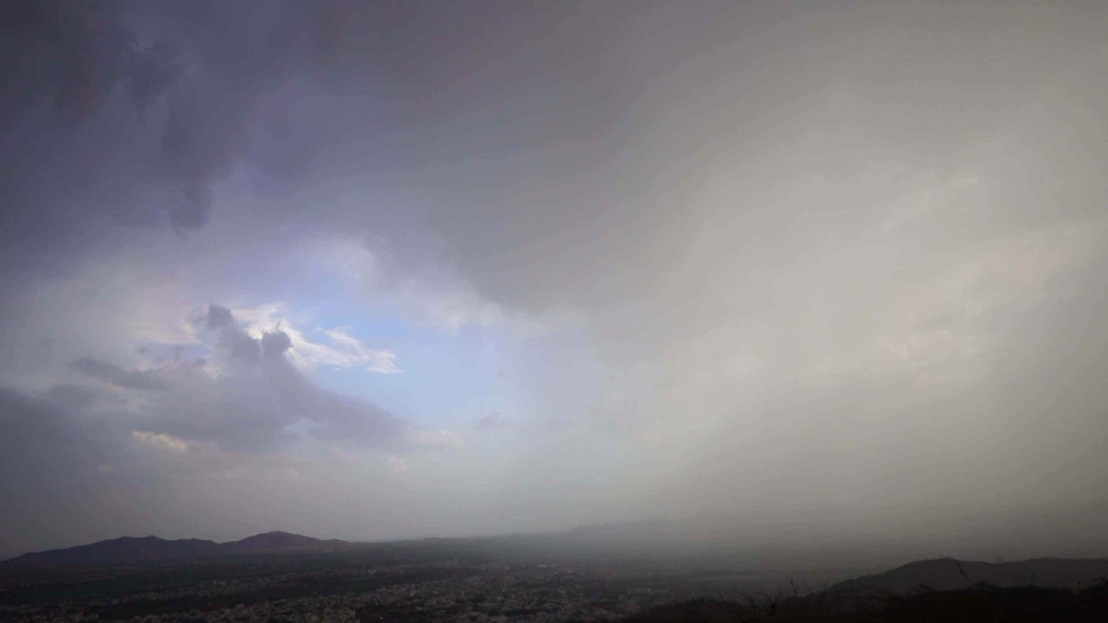 Dust storm with heavy Rain in Ajmer