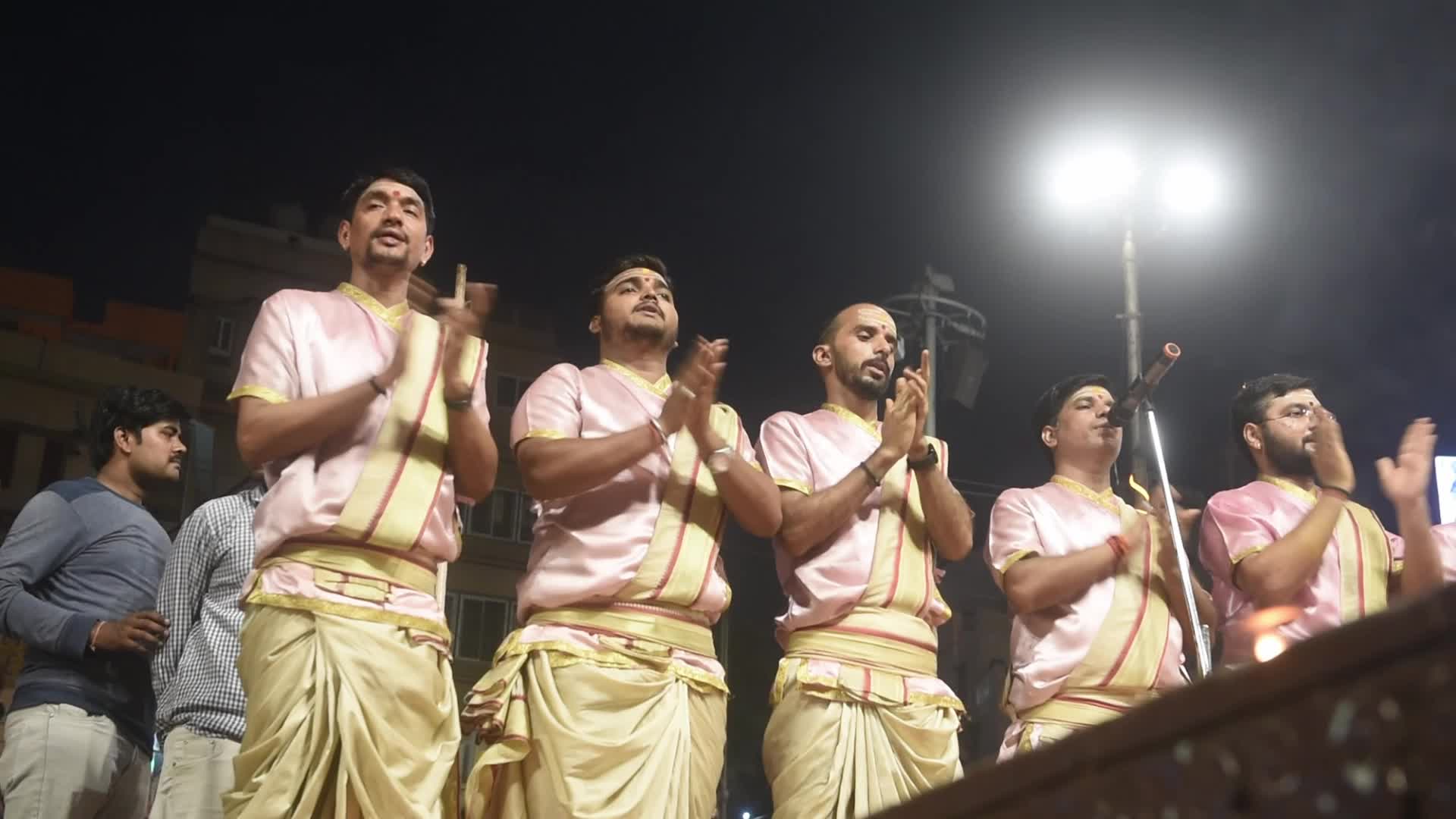 Ganga Aarti Prayer In Varanasi 