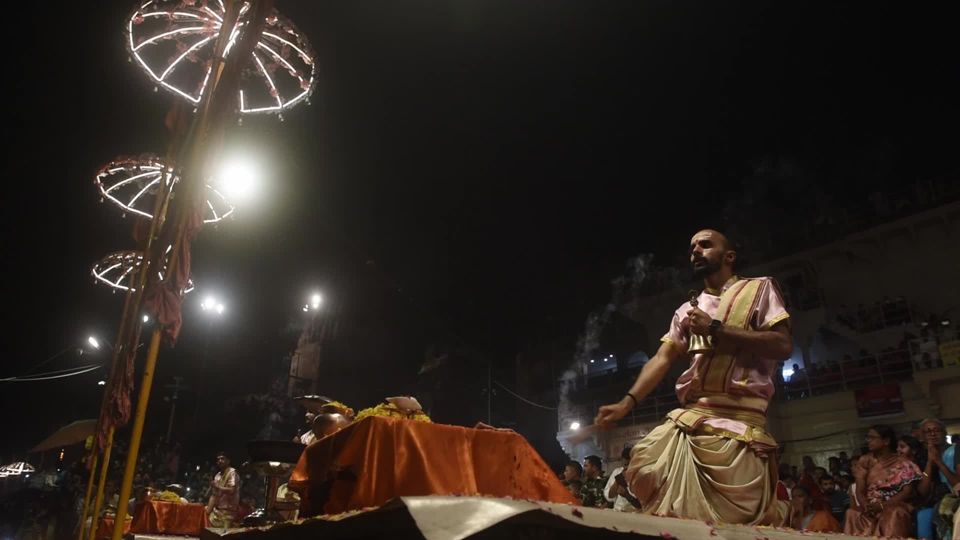 Ganga Aarti Prayer In Varanasi 
