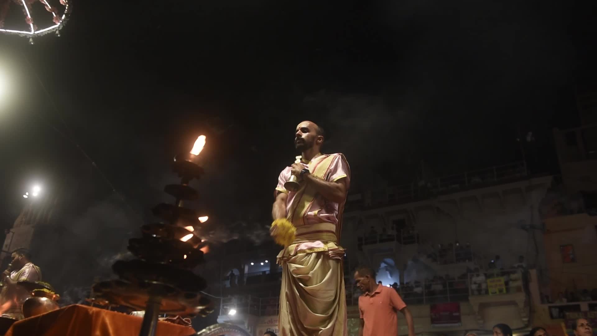 Ganga Aarti Prayer In Varanasi 
