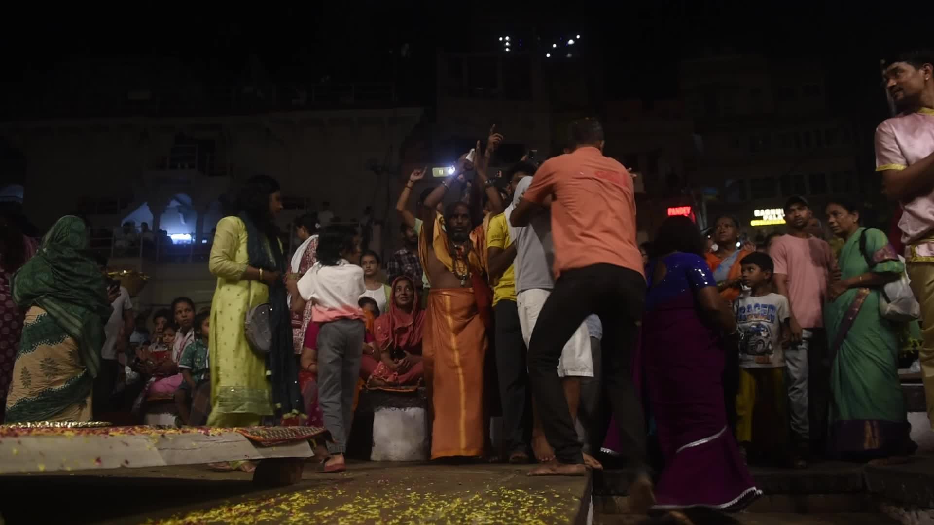 Ganga Aarti Prayer In Varanasi 