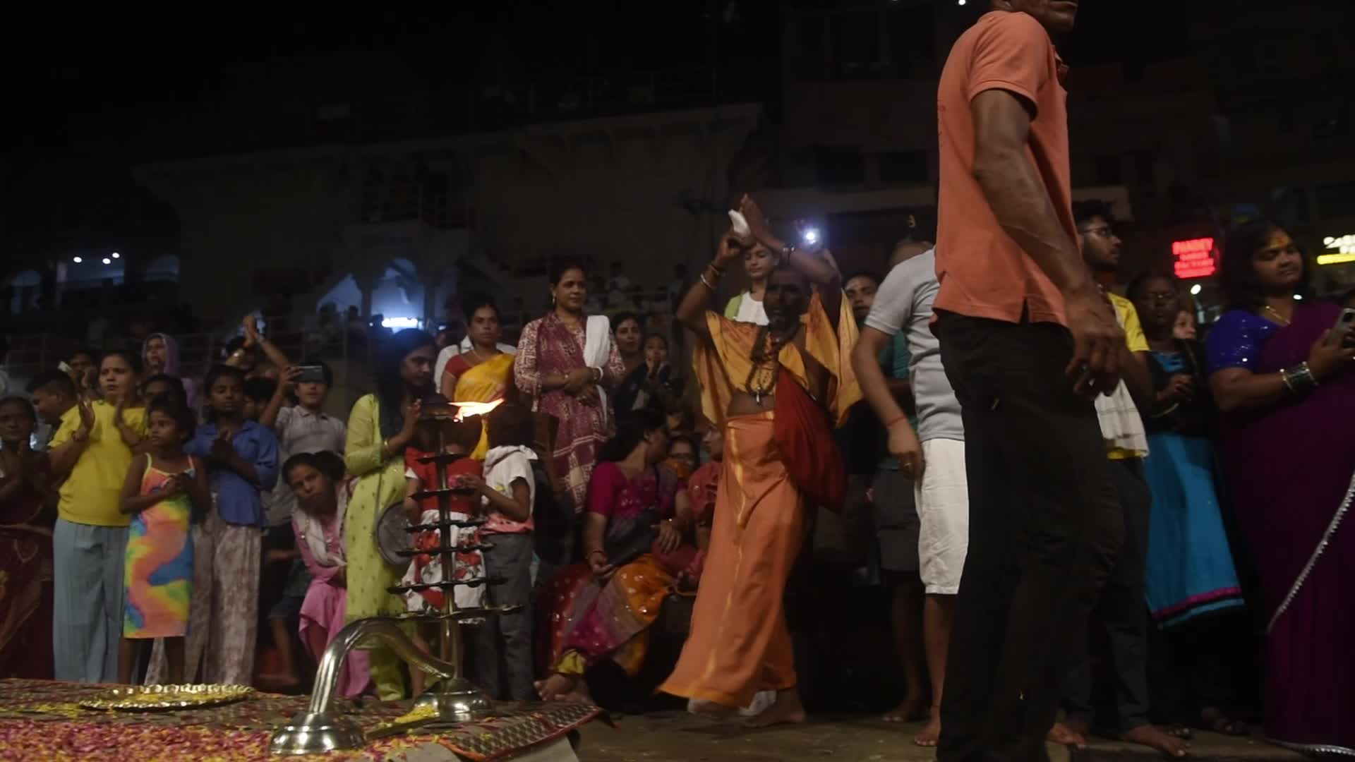 Ganga Aarti Prayer In Varanasi 
