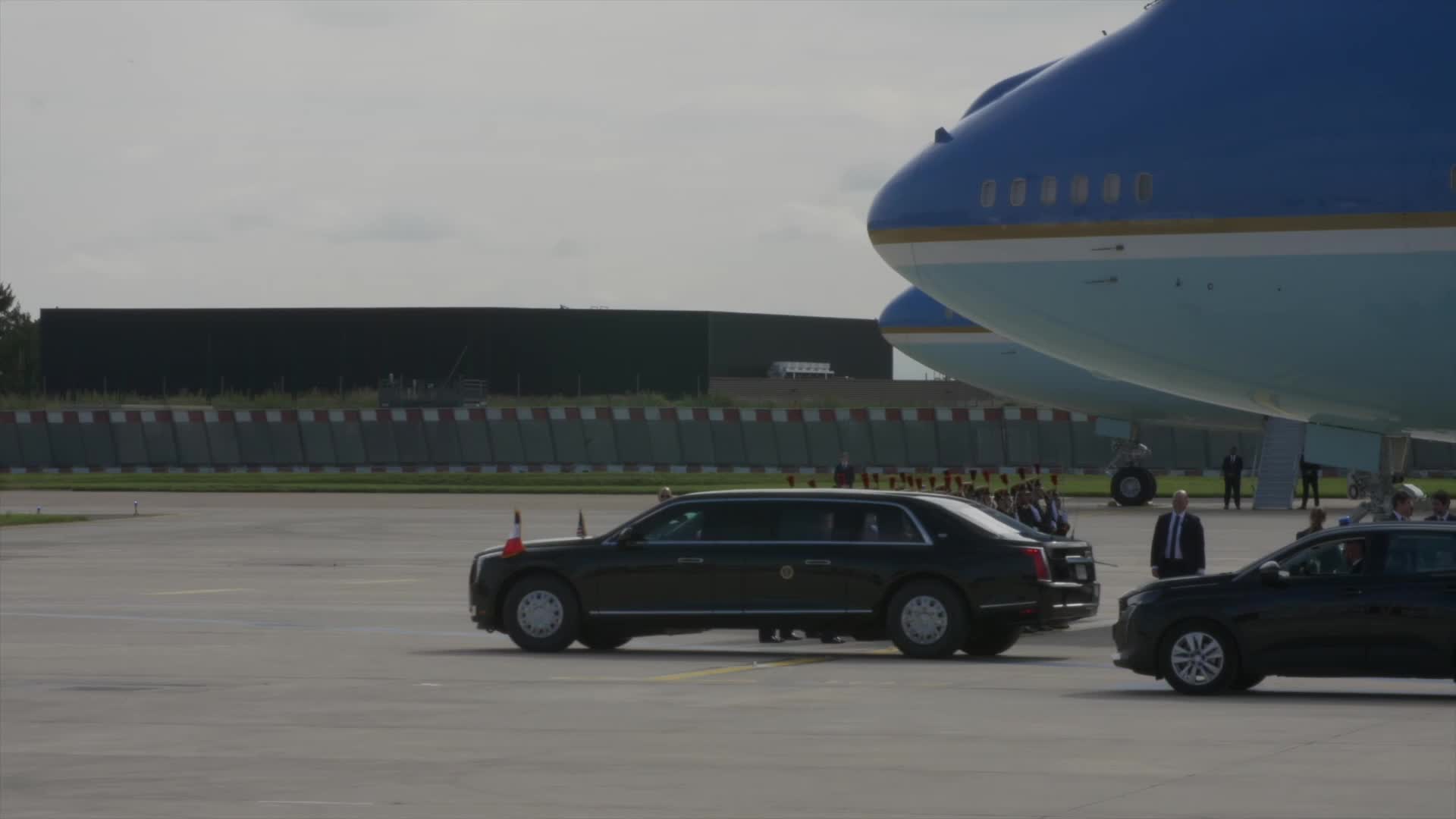 US President Joe Biden arrives at Paris Orly Airport