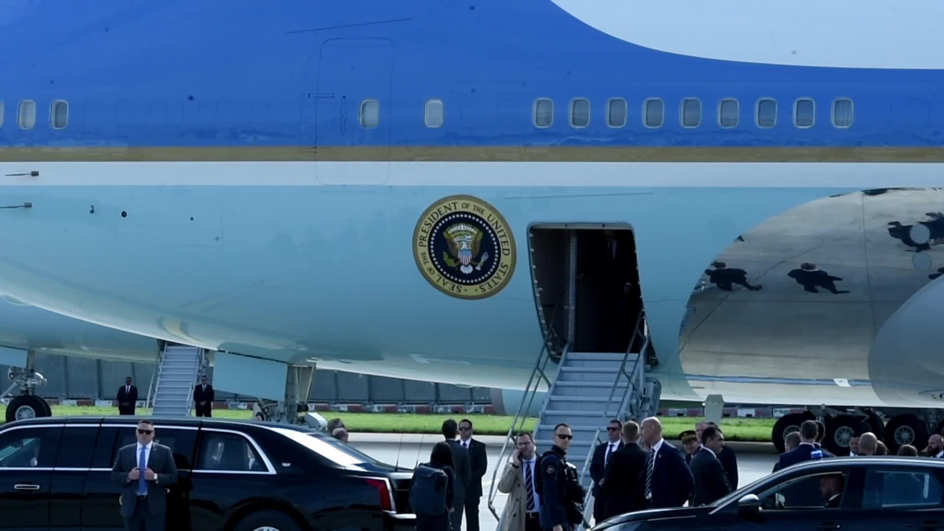 US President Joe Biden arrives at Paris Orly Airport