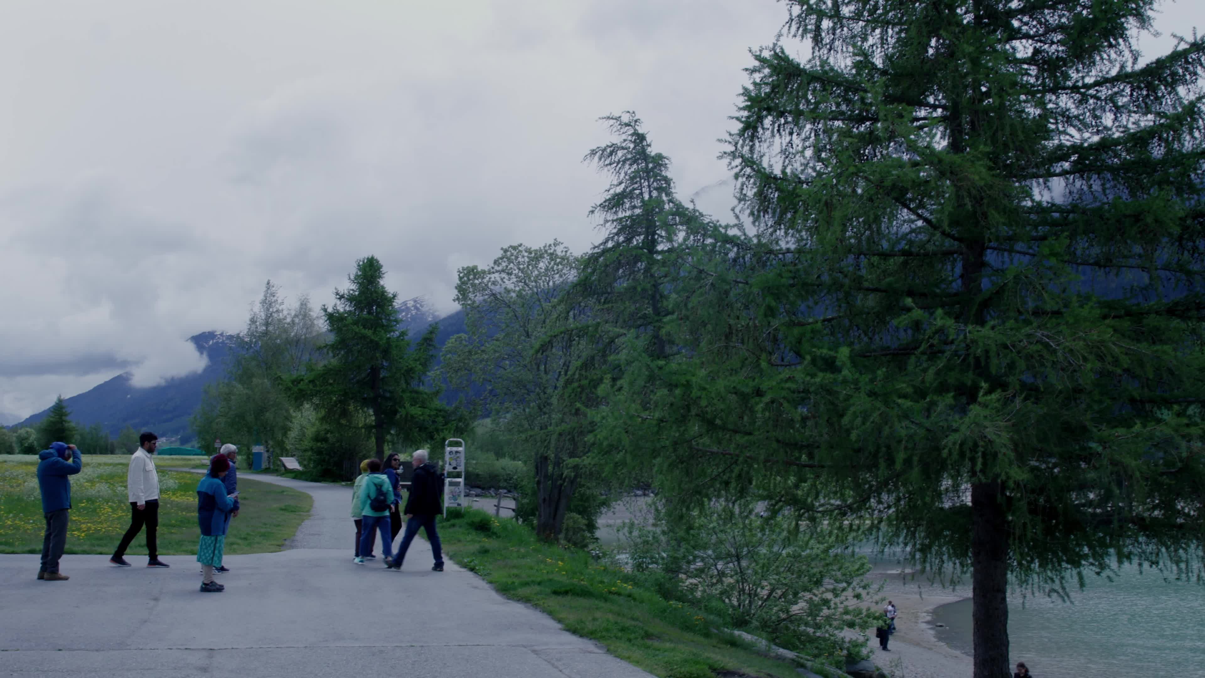 Reschensee Lake Drained for Alpine Road Construction