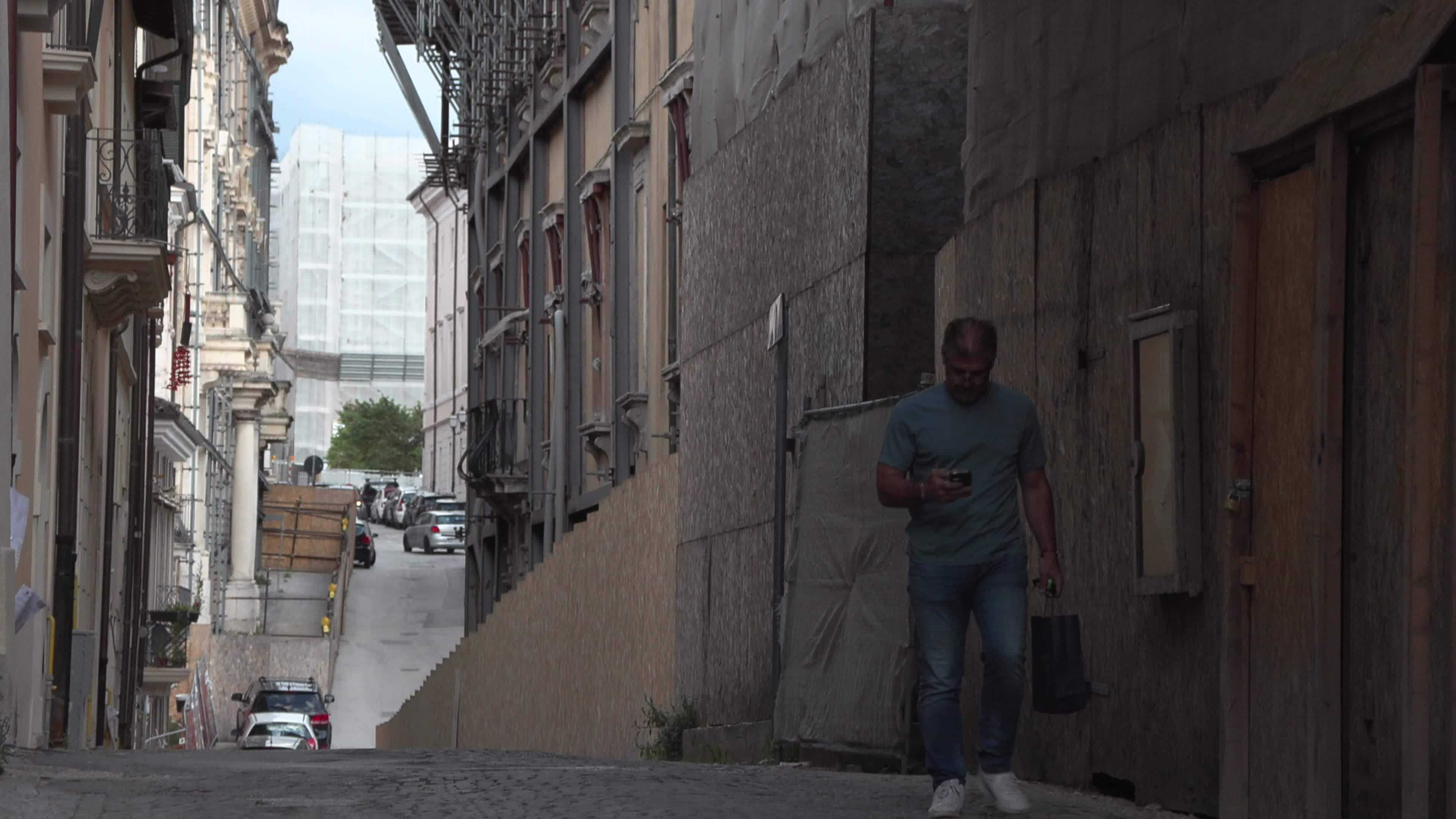 Daily Life In L'Aquila, Italy