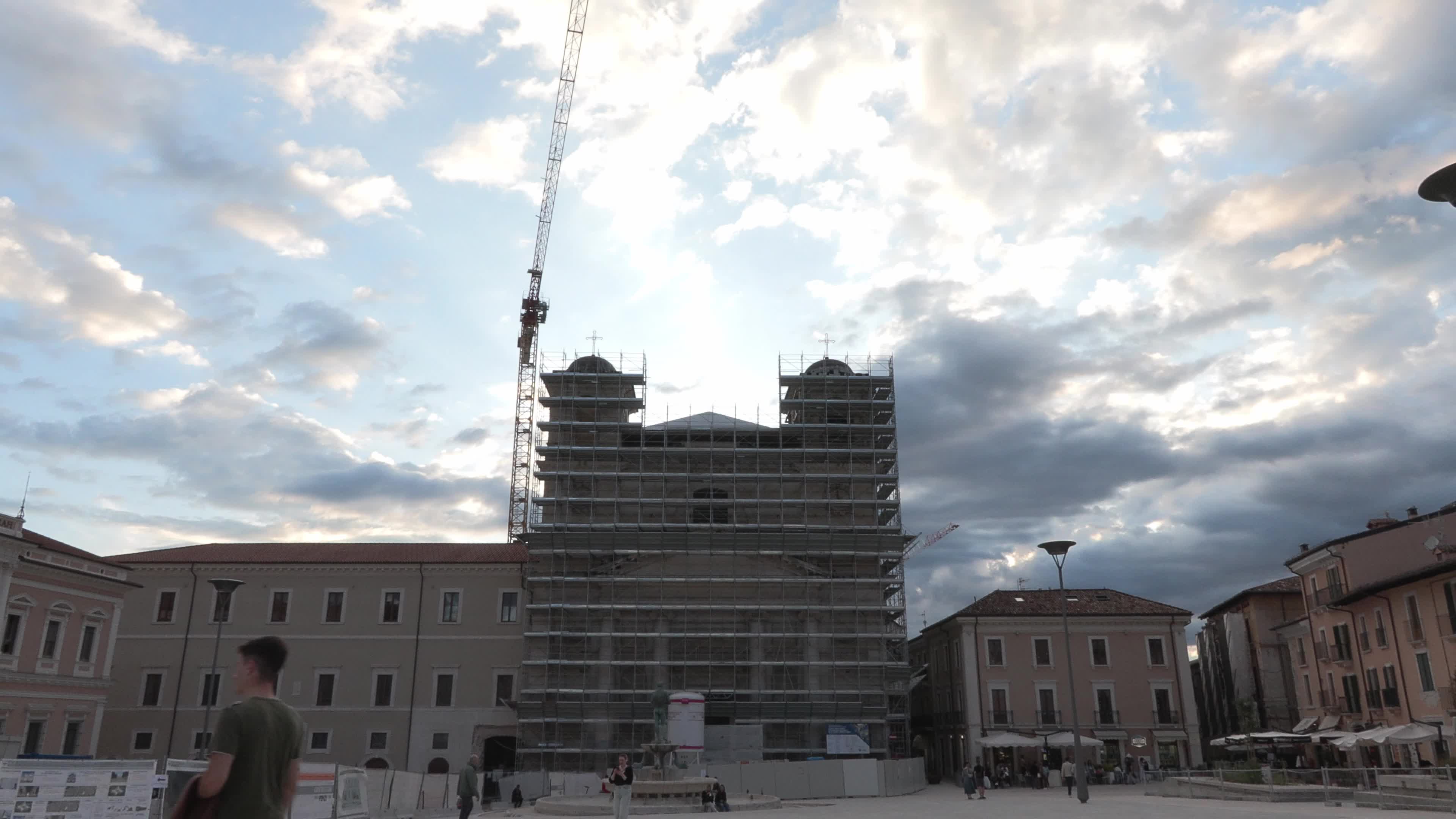 Daily Life In L'Aquila, Italy