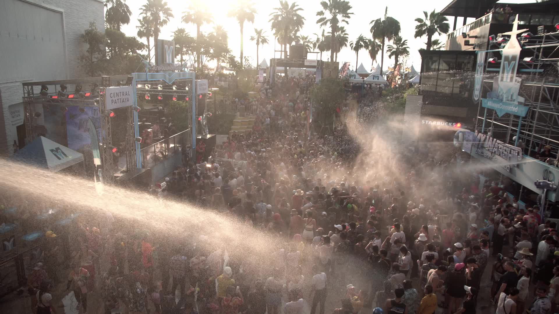 Songkran Thai new year festival in Pattaya.