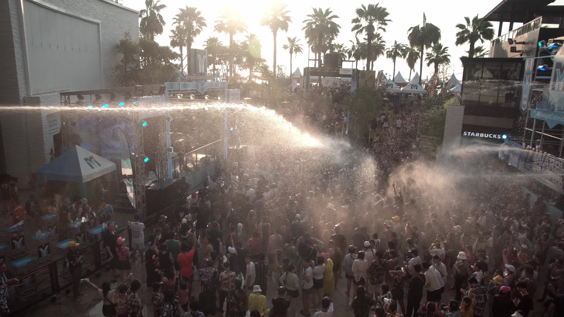 Songkran Thai new year festival in Pattaya.