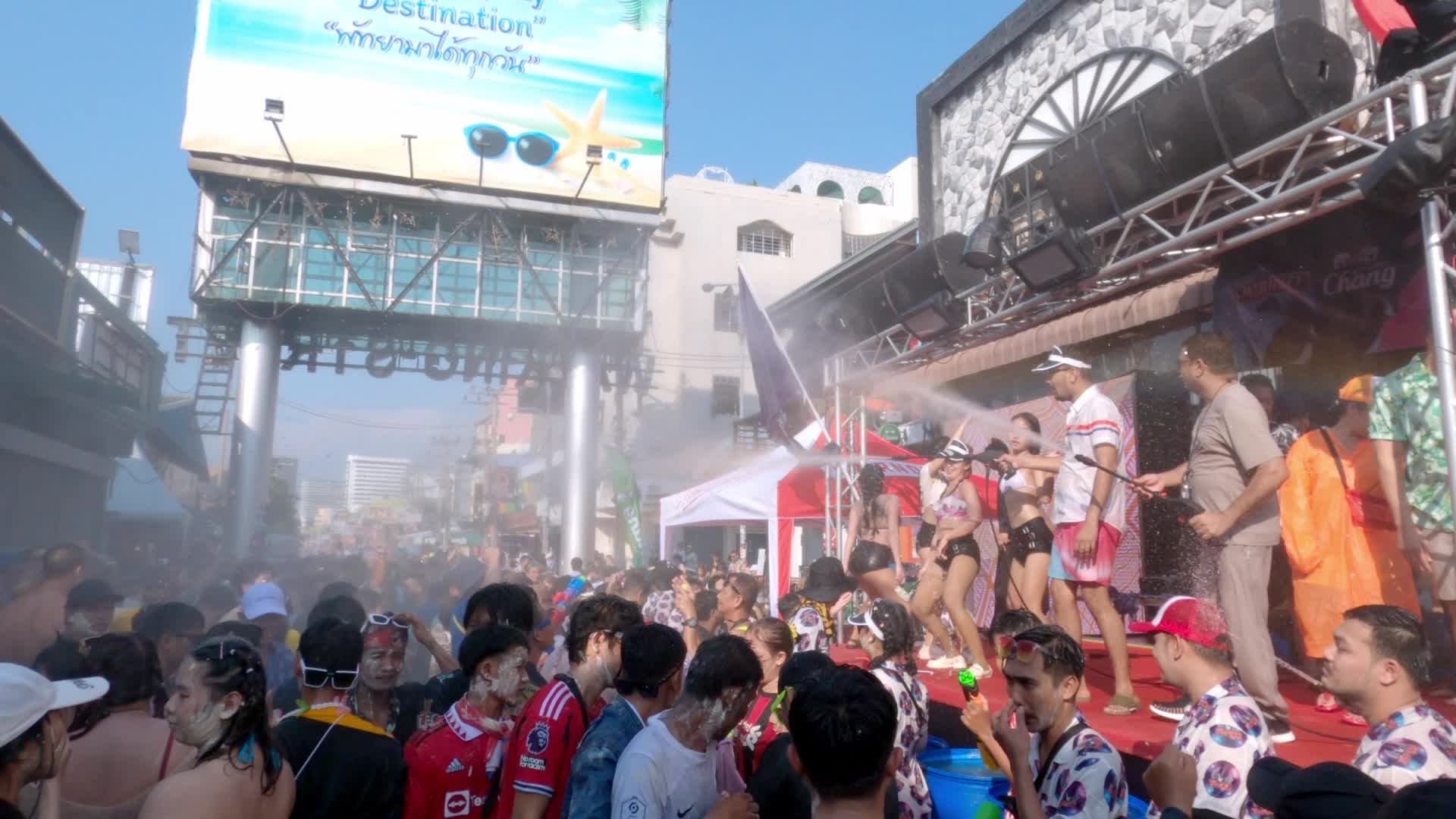 Soangkran Thai new year festival in Pattaya