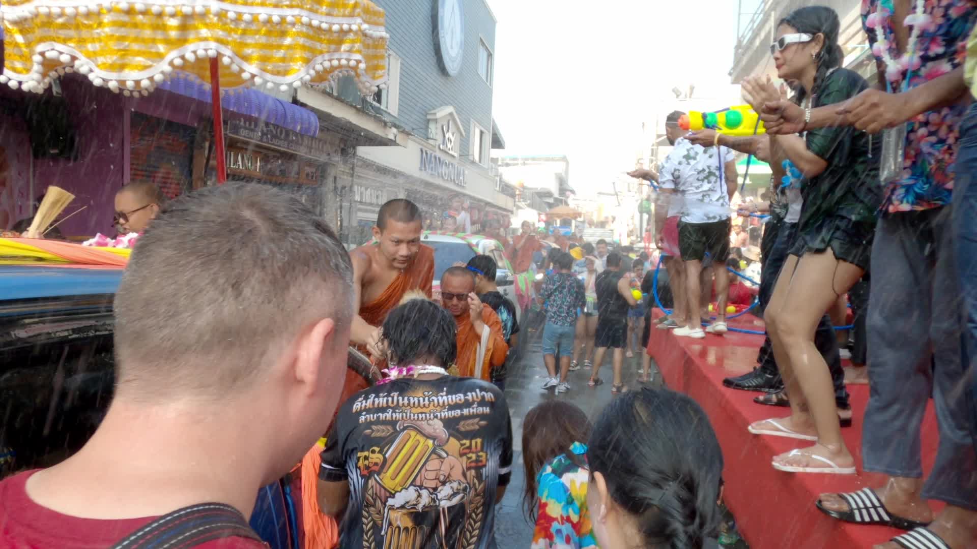 Soangkran Thai new year festival in Pattaya