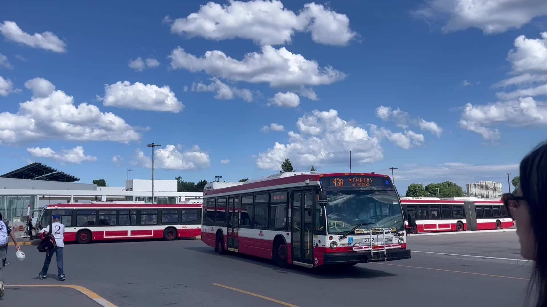 Toronto Transit buses in Toronto, Canada 