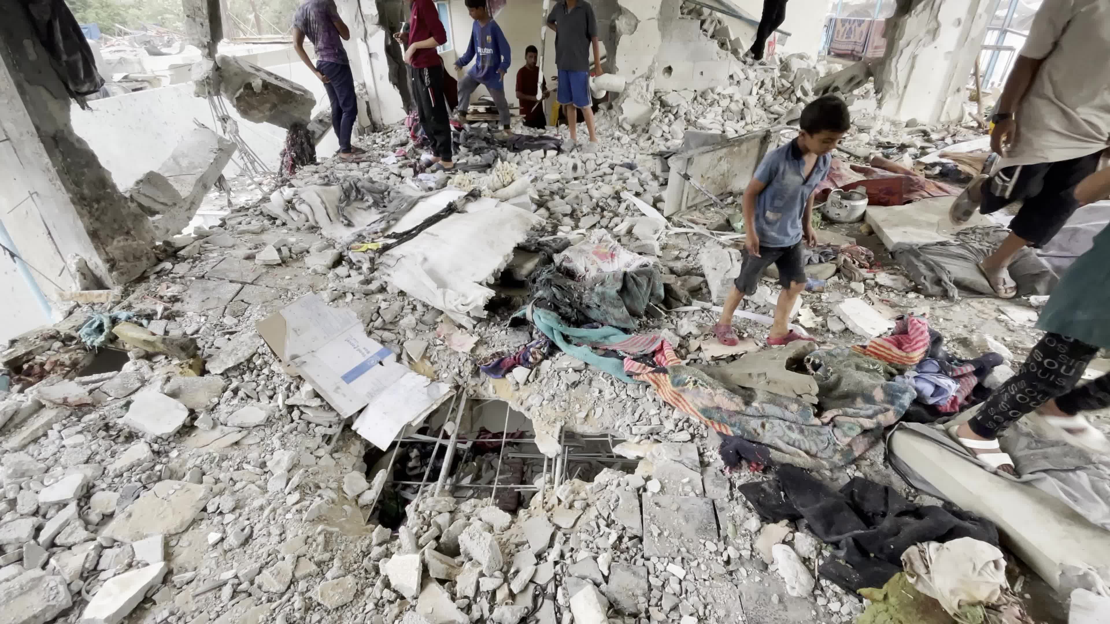 UN School Hit By Israeli Airstrike Amid Hamas-Israel Conflict