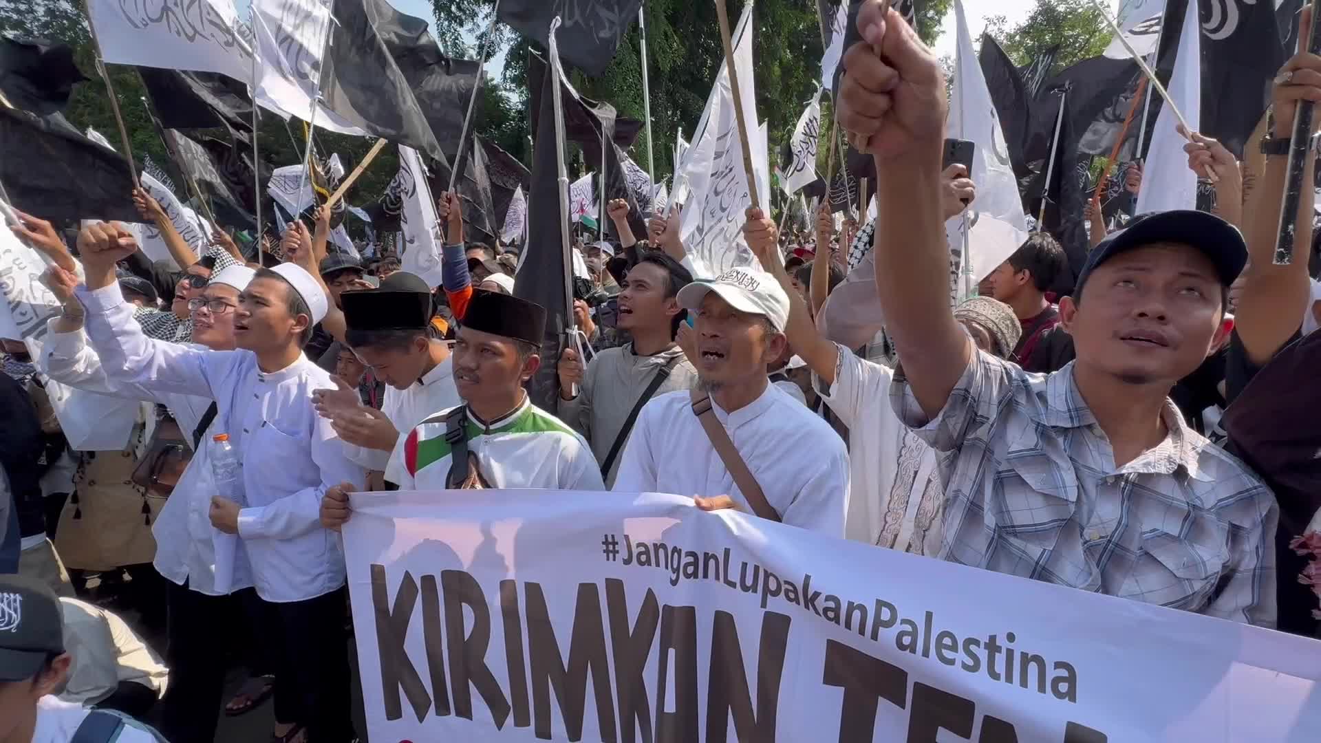 Pro Palestine rally in Jakarta, Indonesia