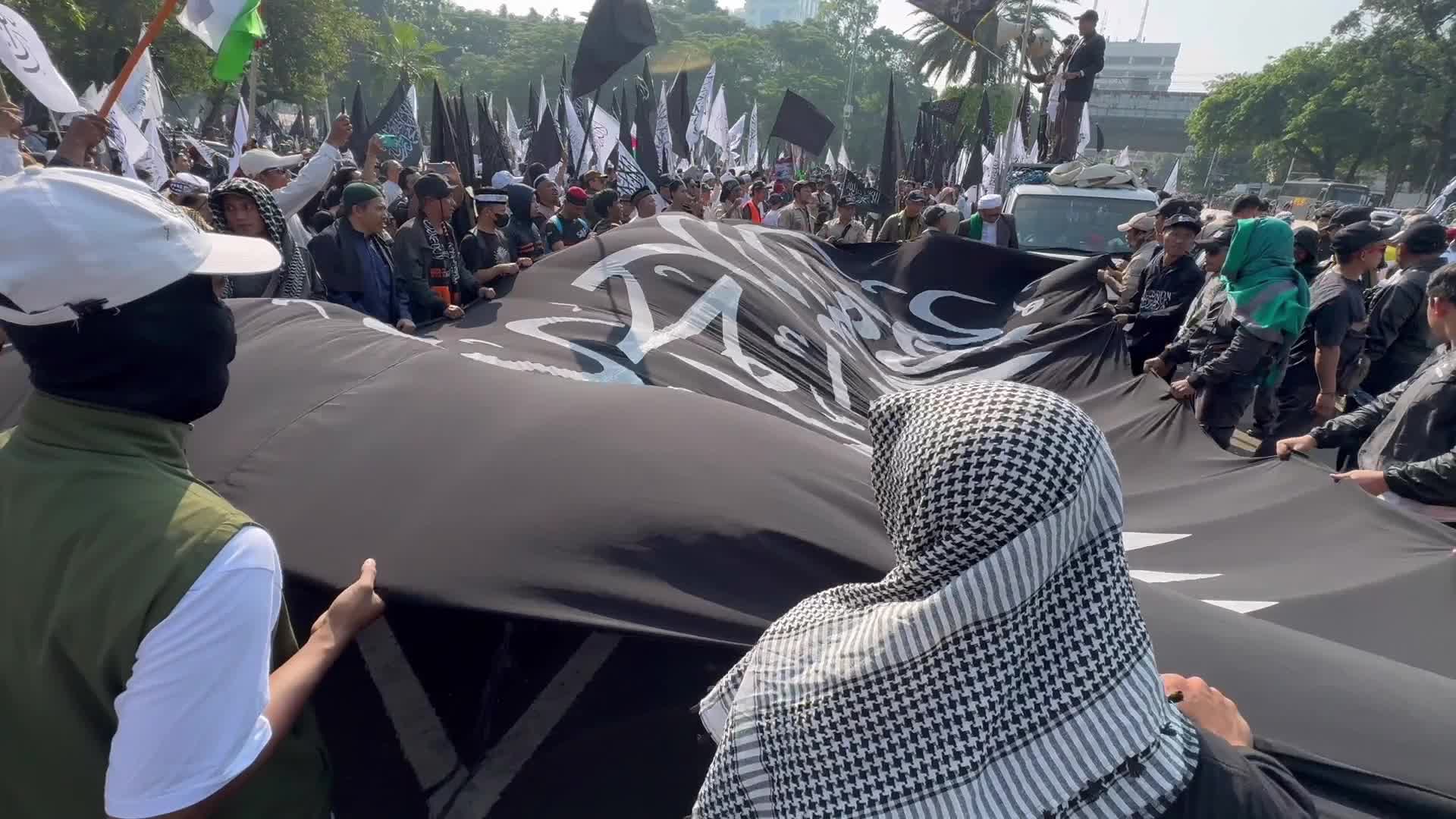Pro Palestine rally in Jakarta, Indonesia