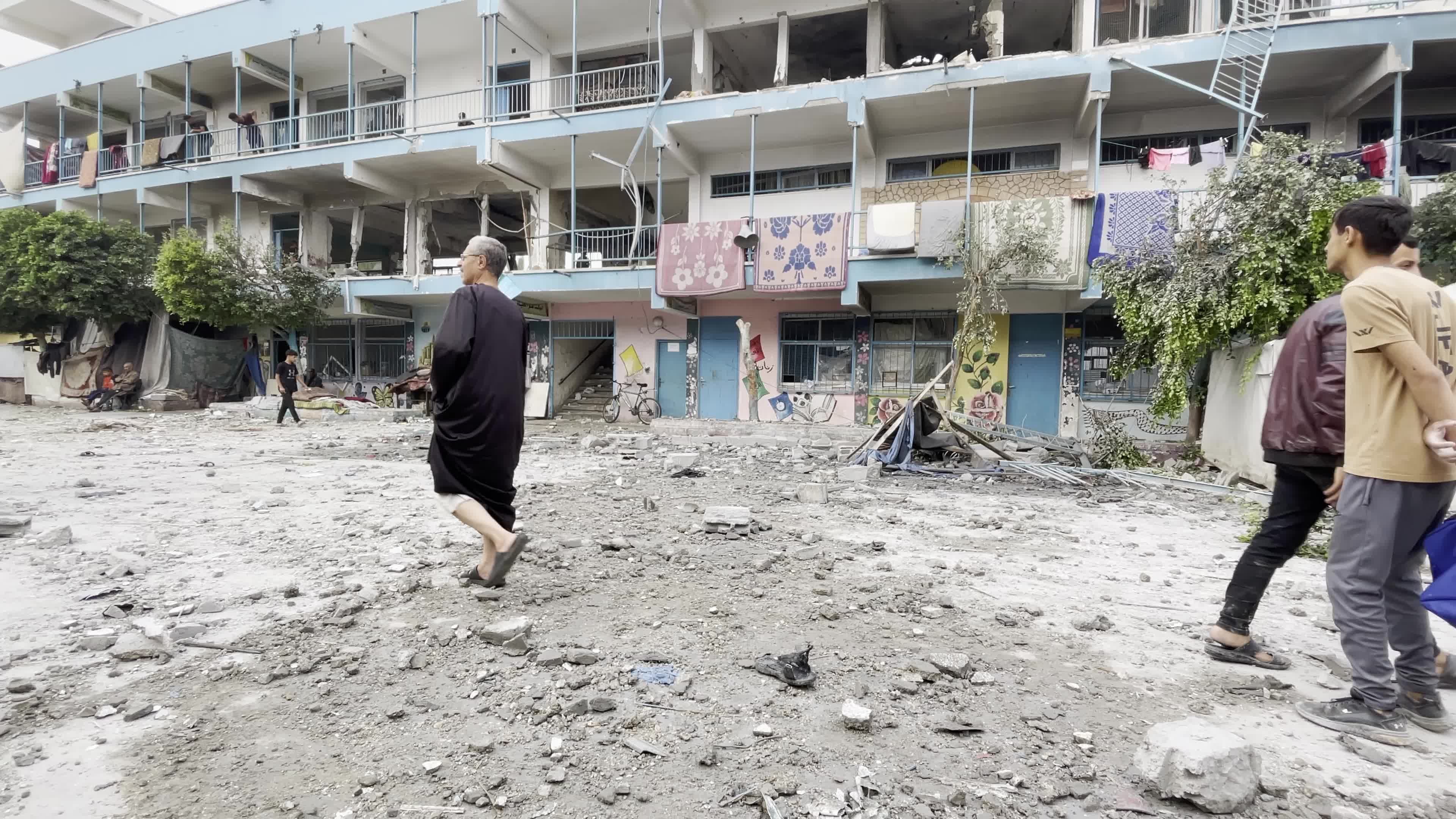 UN School Hit By Israeli Airstrike Amid Hamas-Israel Conflict