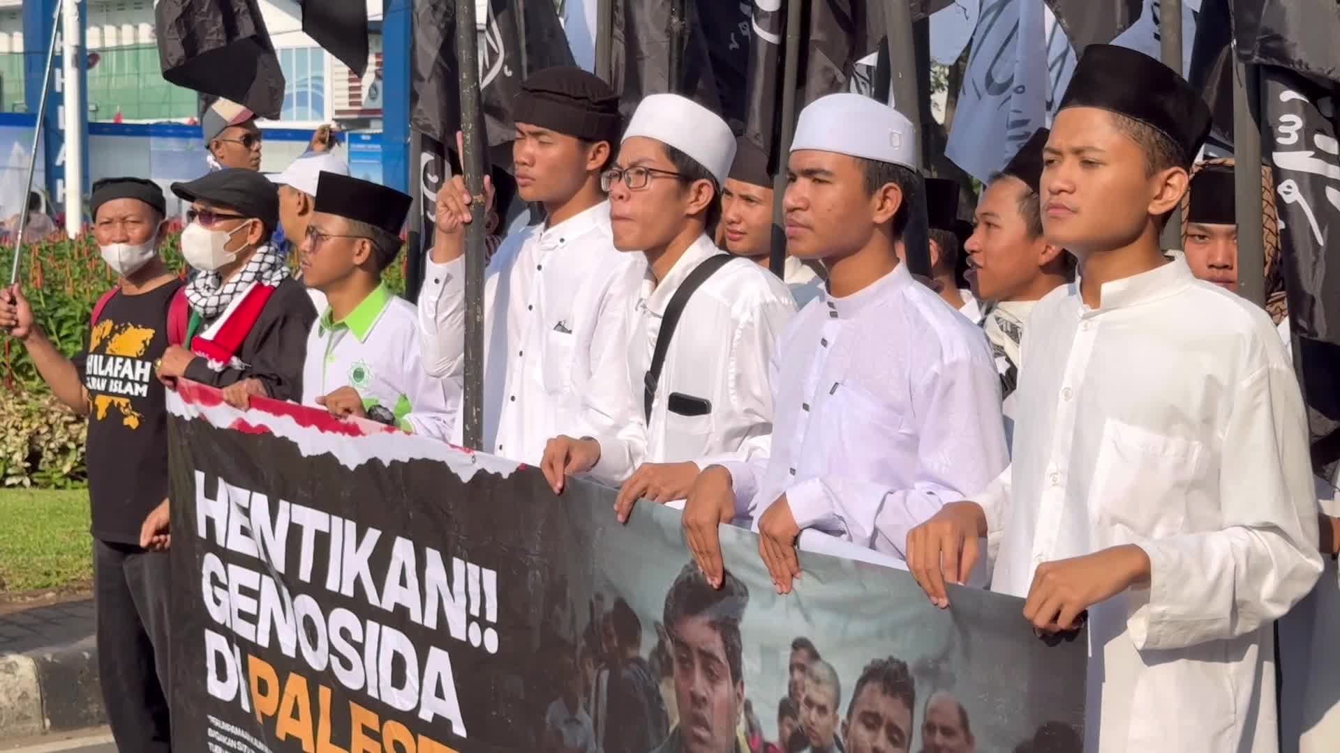 Pro Palestine rally in Jakarta, Indonesia