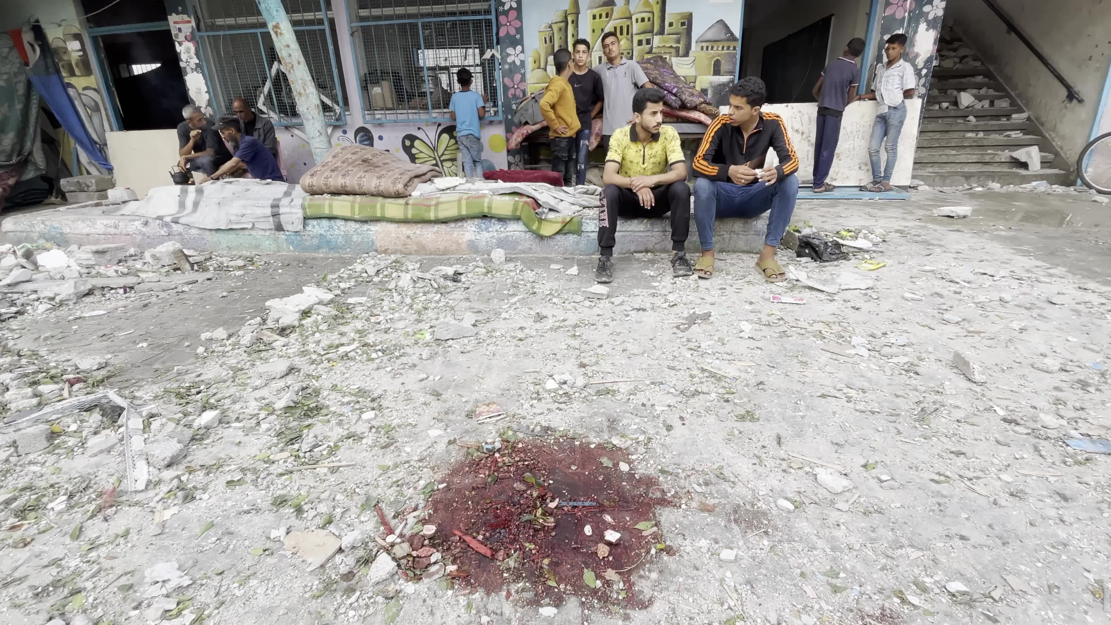 UN School Hit By Israeli Airstrike Amid Hamas-Israel Conflict