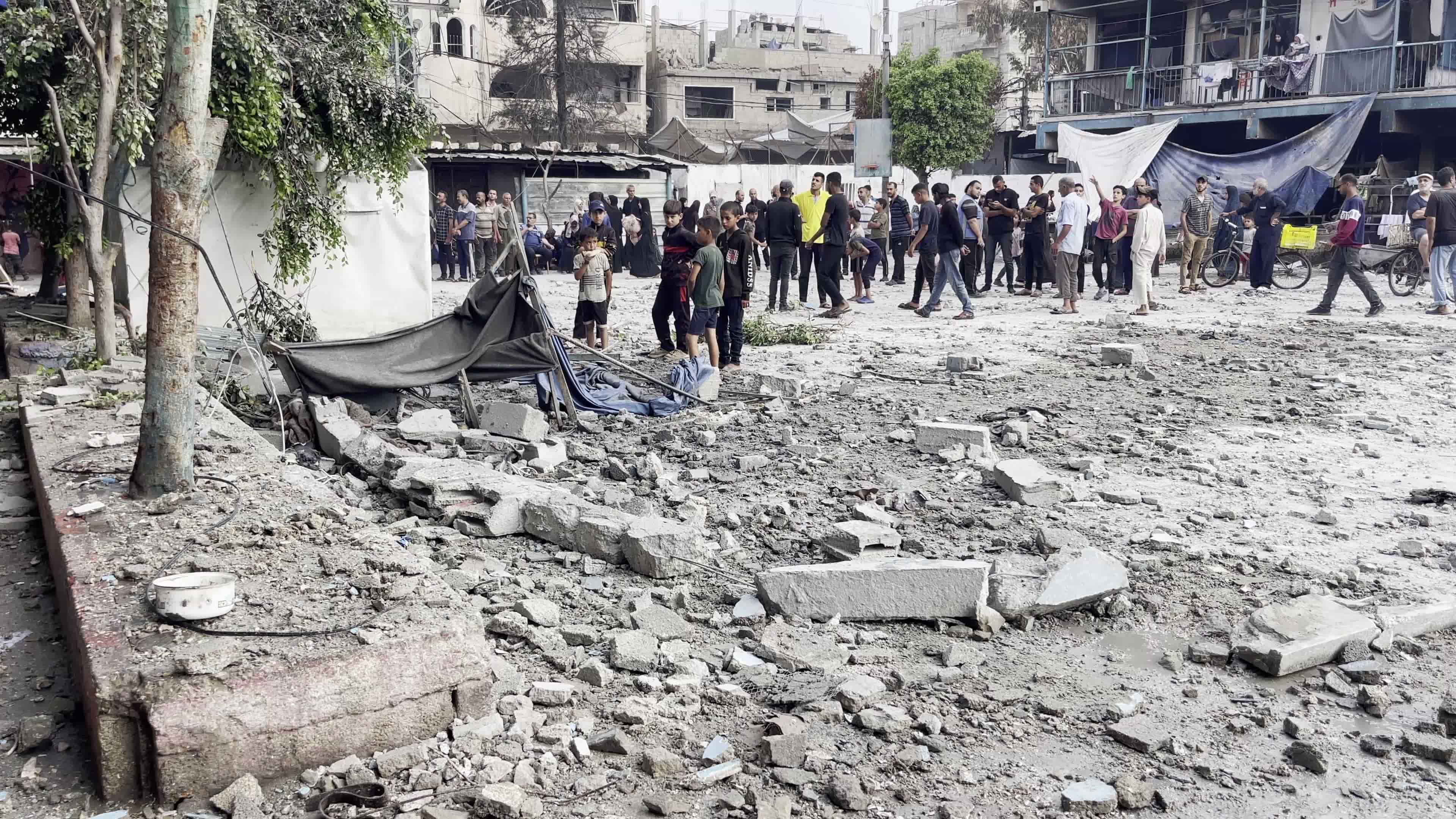 UN School Hit By Israeli Airstrike Amid Hamas-Israel Conflict
